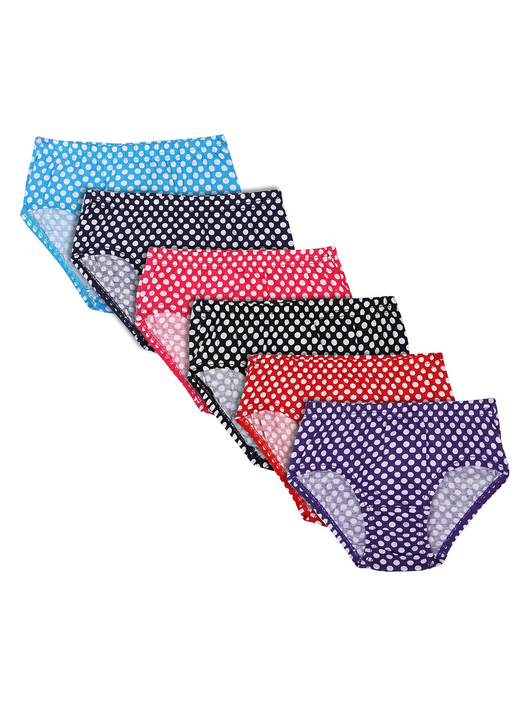 

Bodycare Girls Pack of 6 Assorted Printed Cotton Briefs