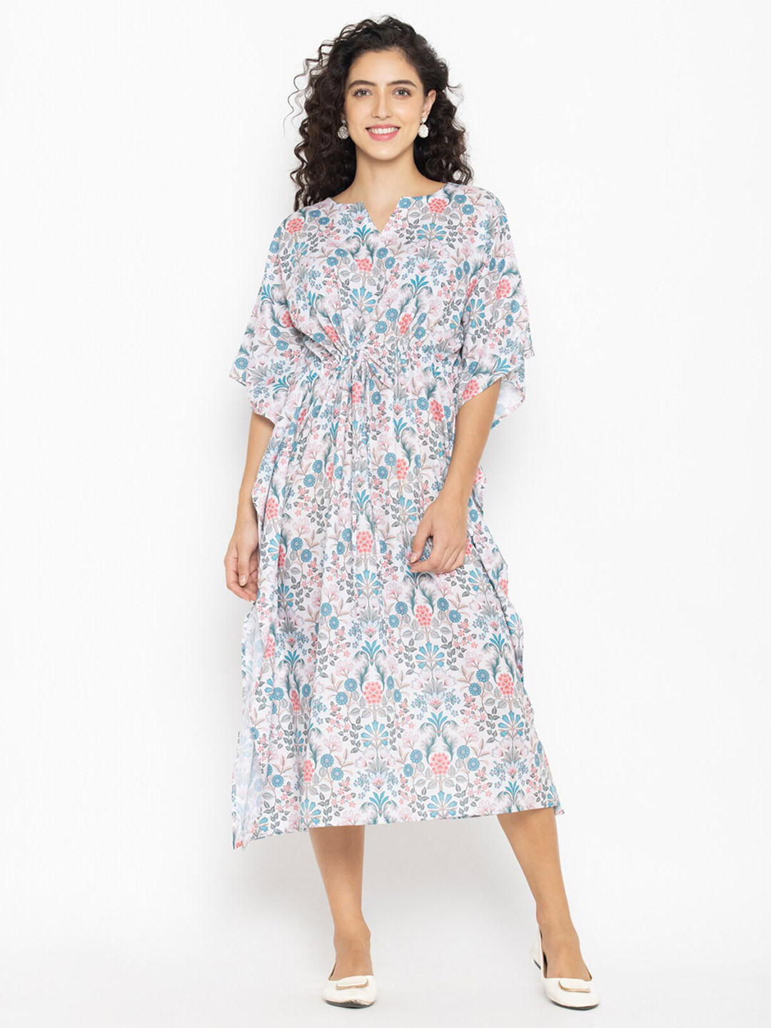 

SEW YOU SOON Multicoloured Floral A-Line Midi Dress, Multi