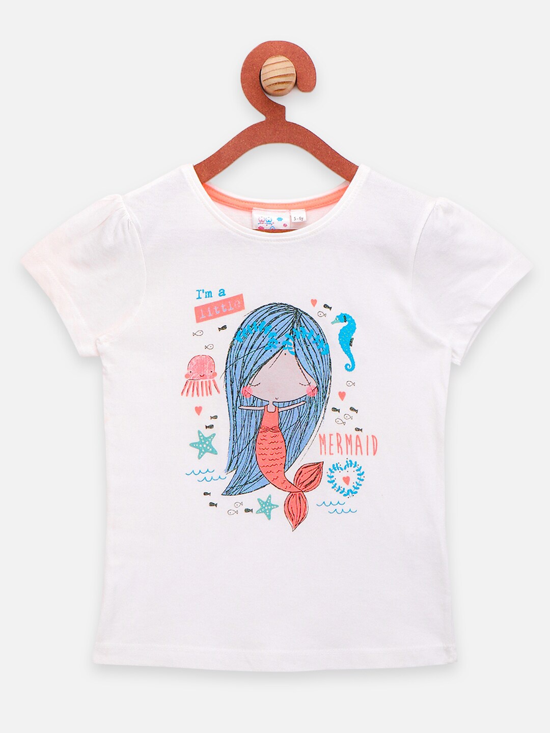 

LilPicks White Print Top