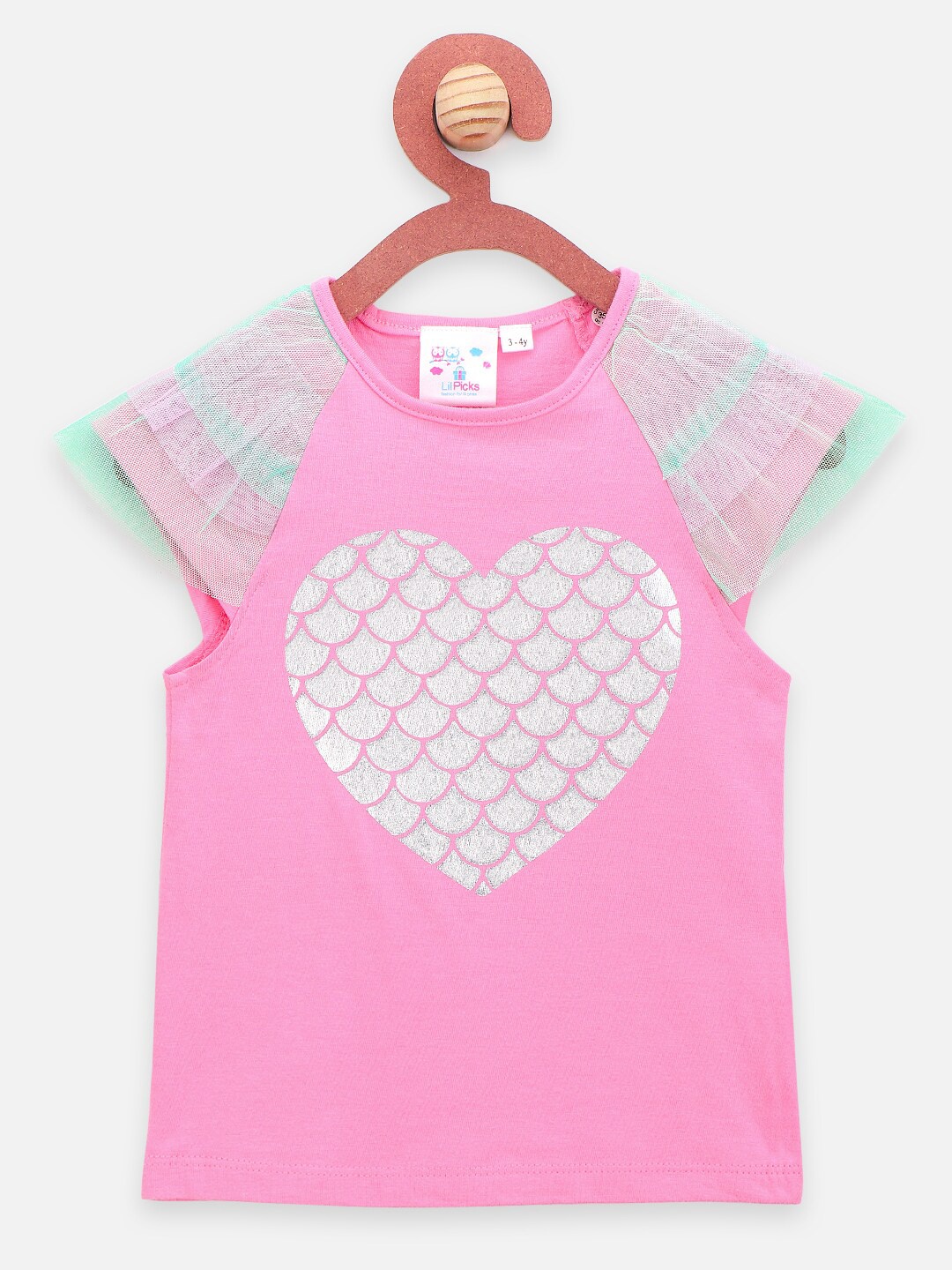 

LilPicks Pink Print Top