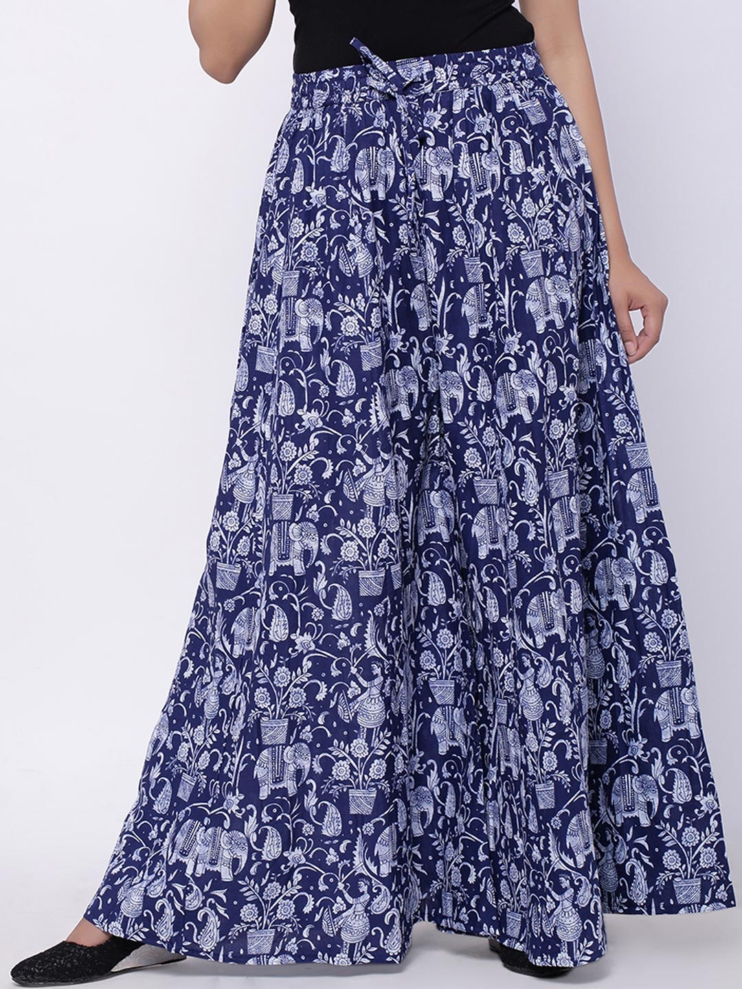 

SOUNDARYA Blue Printed Palazzos
