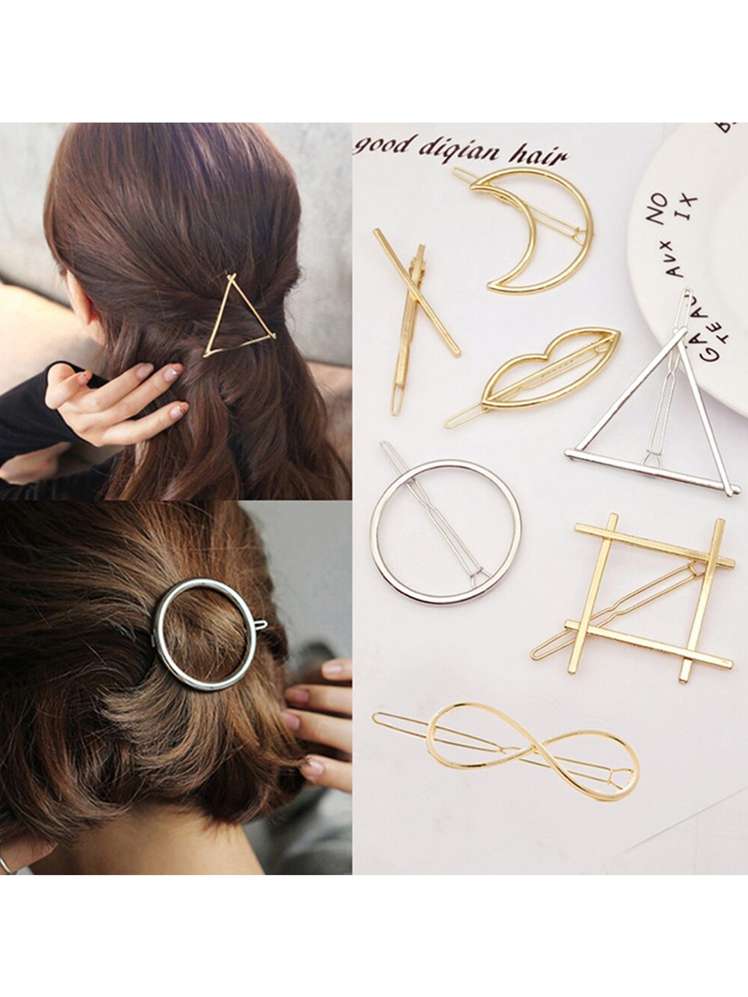 

VAGHBHATT Women Gold-Toned Set of 7 Bobby Pins