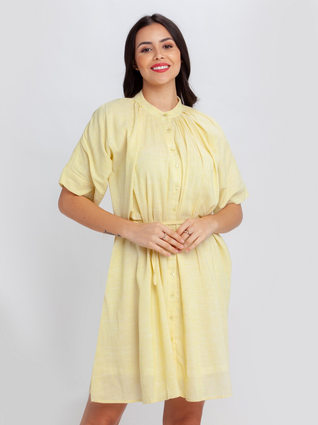 

Zink London Yellow Shirt Dress