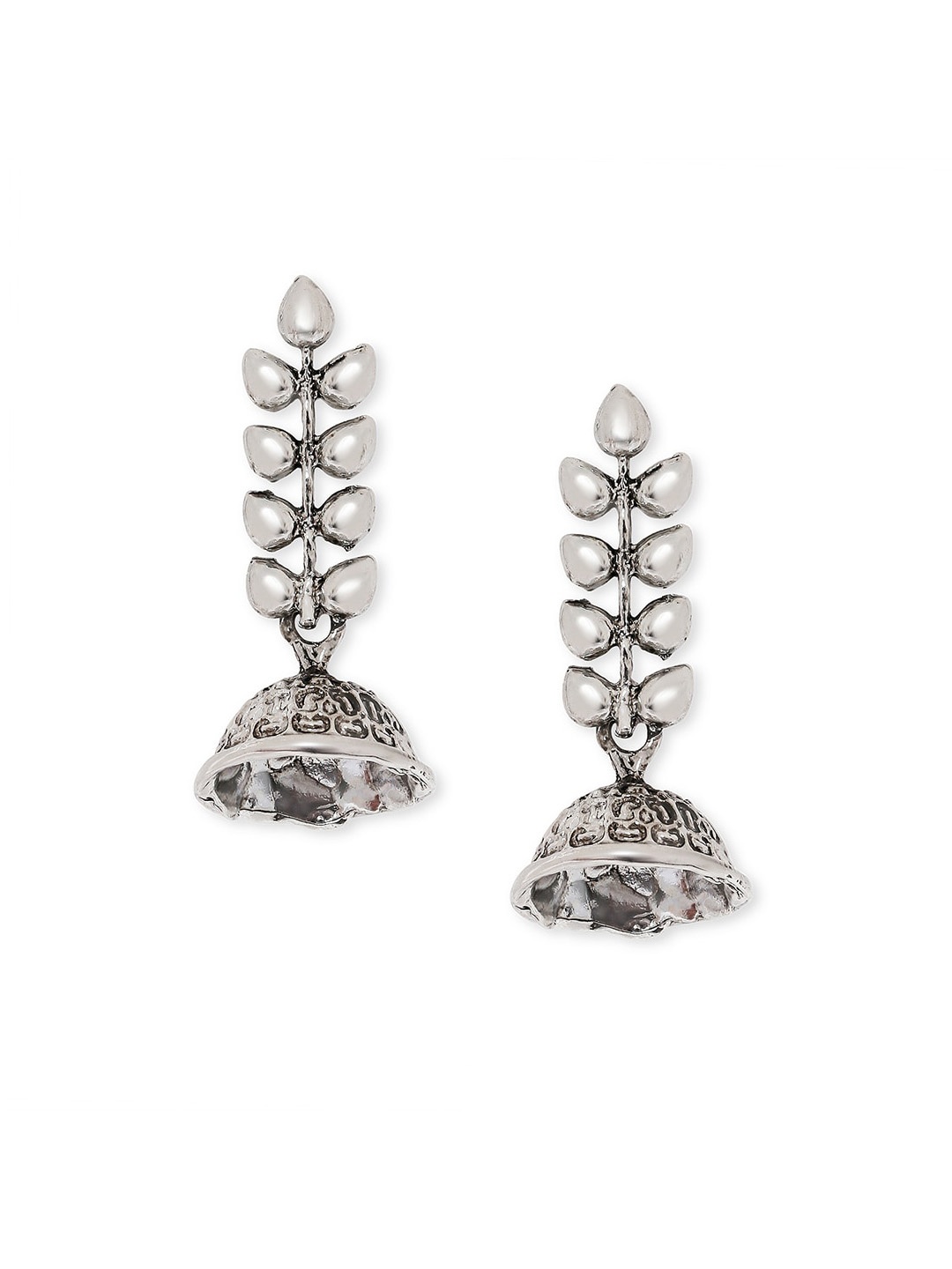 

Mahi Silver-Toned Contemporary Studs Earrings