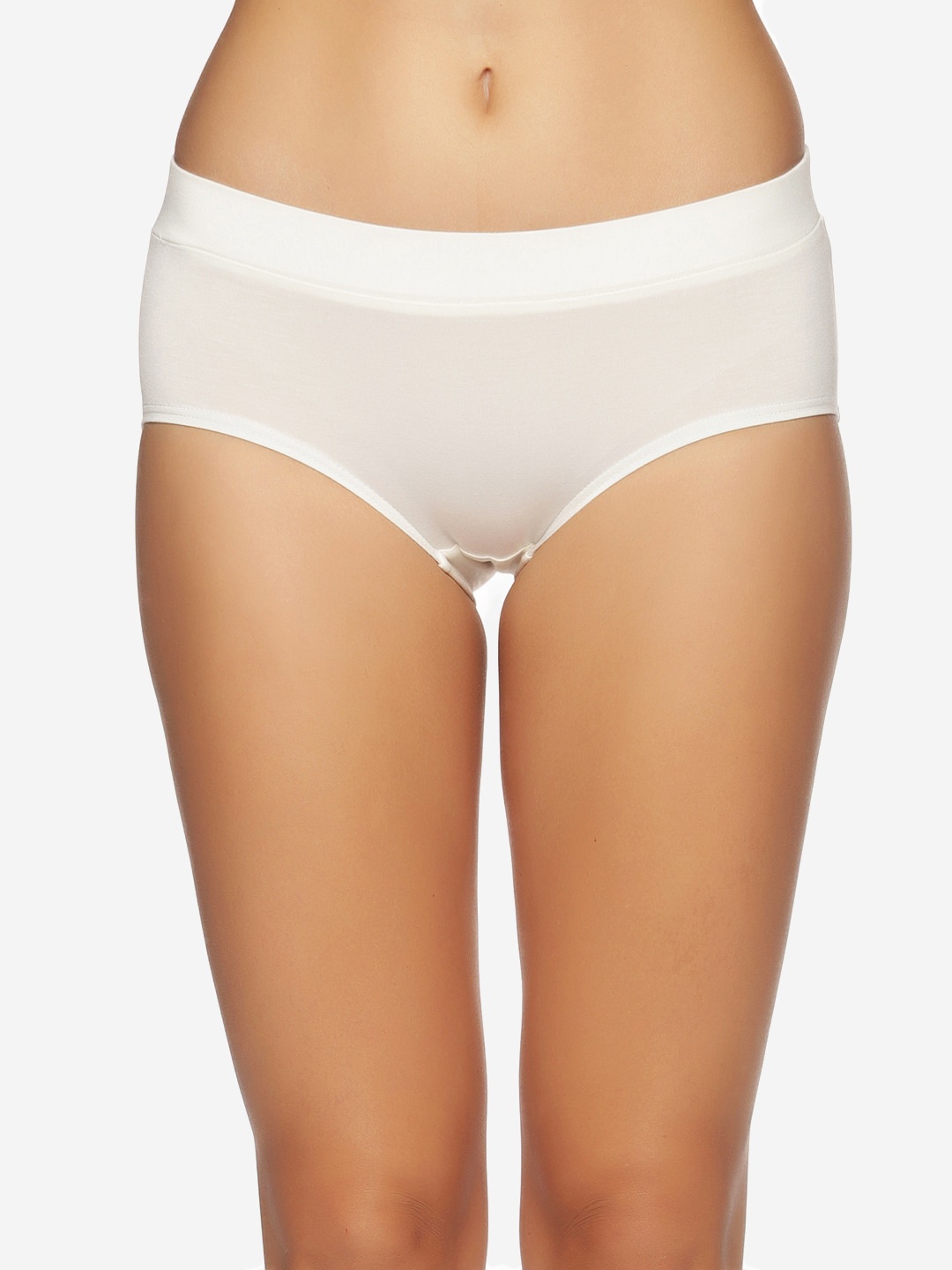 

Tailor & Circus Women White Solid Hipster Modal Briefs