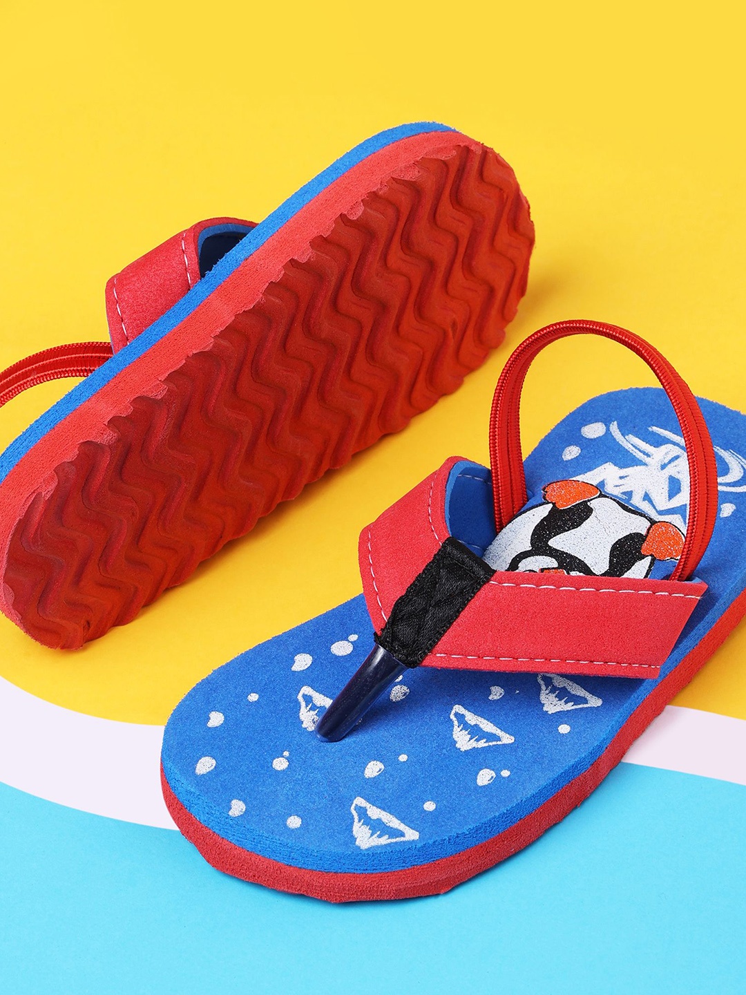 

CHiU Unisex Kids Blue Printed Sneakers