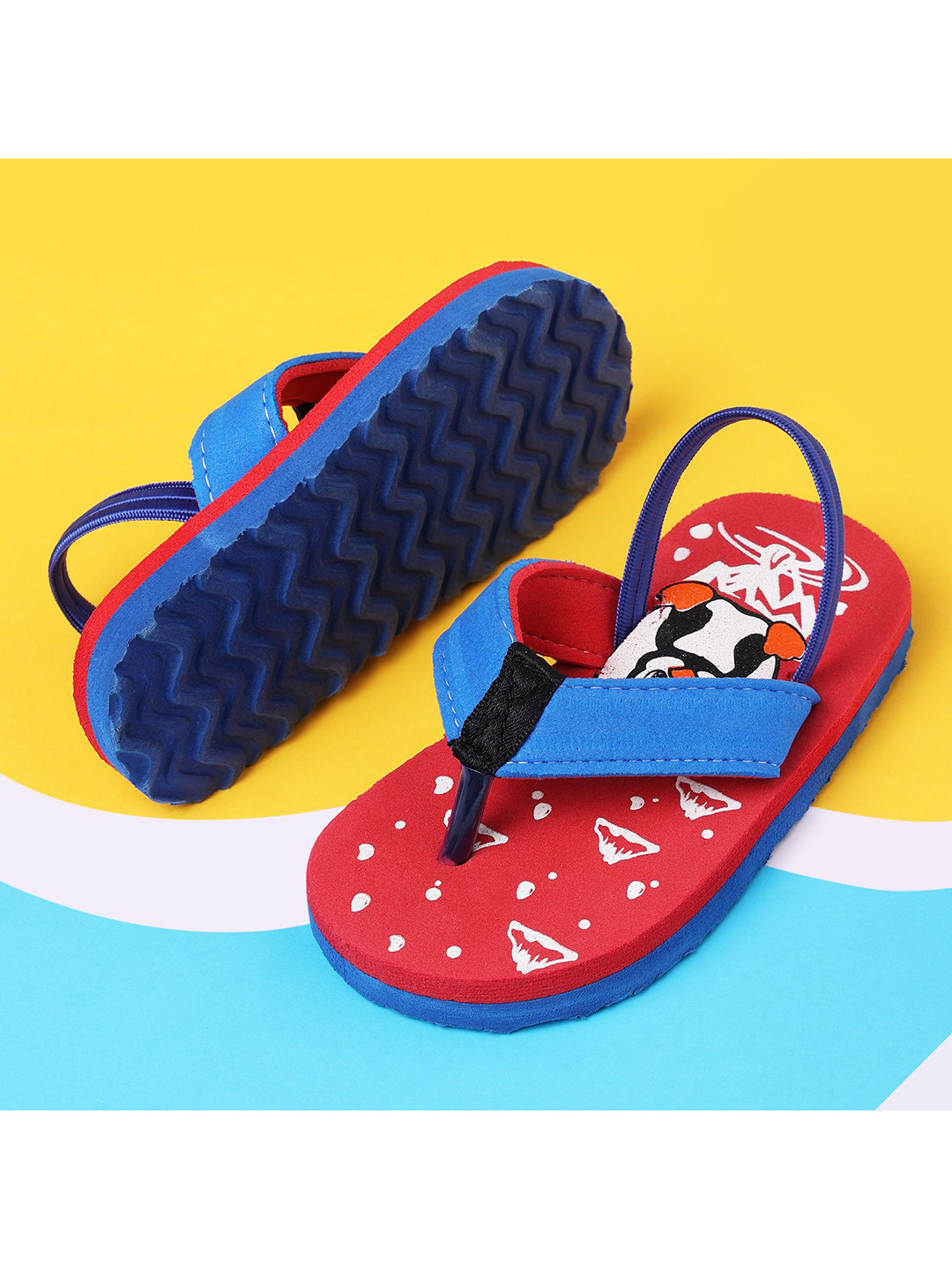 

CHiU Unisex Kids Red Printed Slip-On Sneakers
