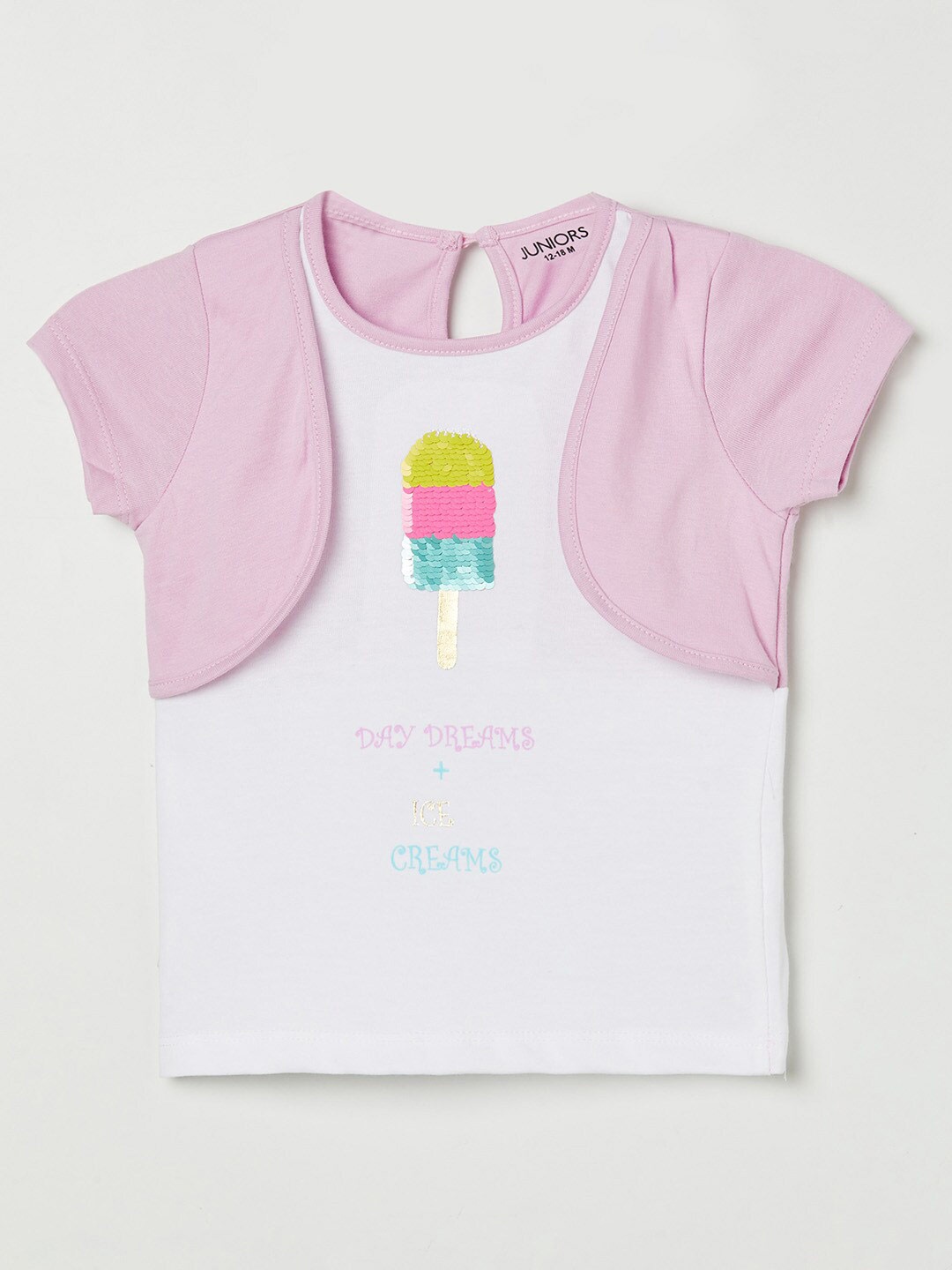 

Juniors by Lifestyle Purple Print Top