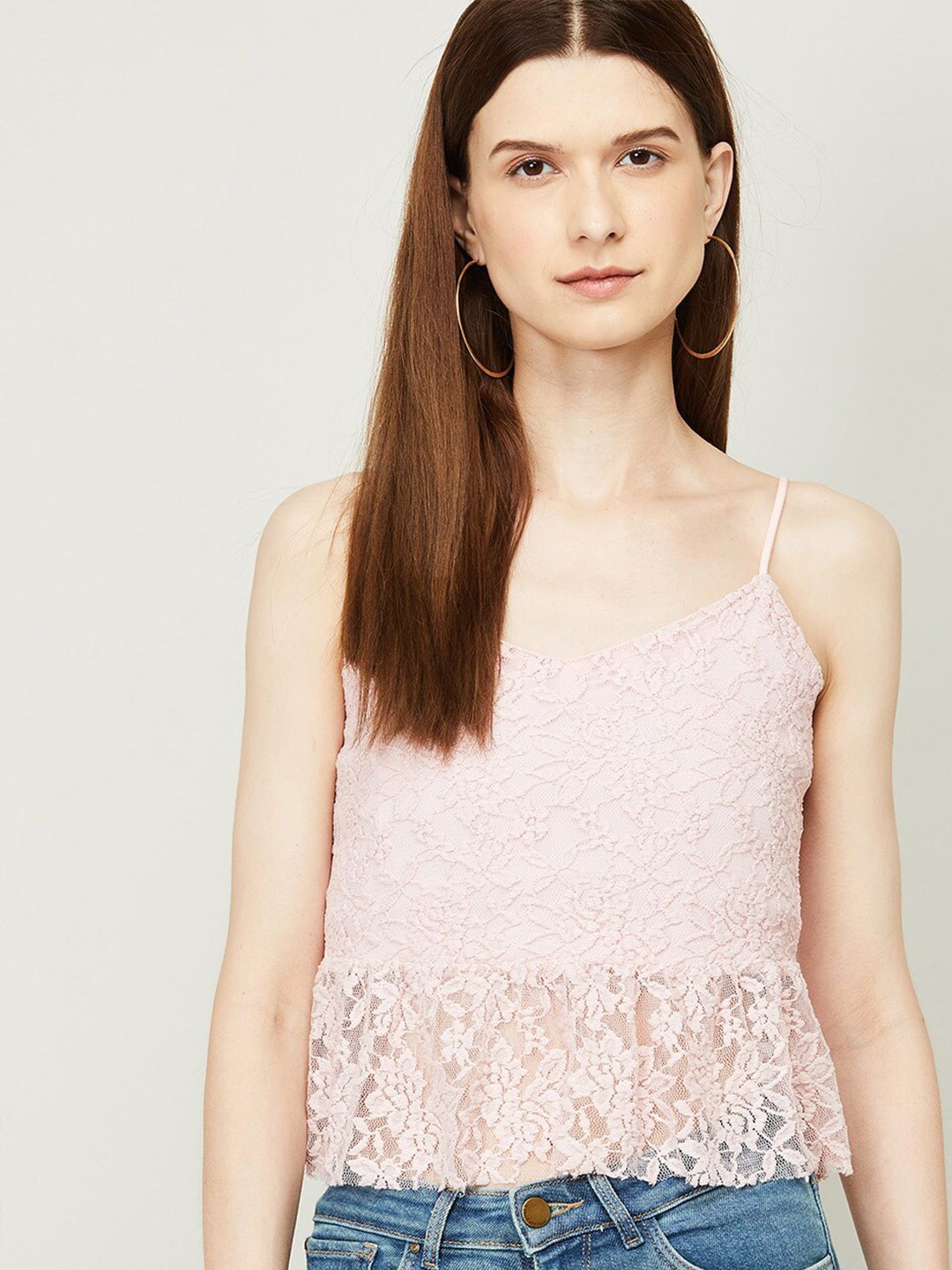 

Ginger by Lifestyle Pink Peplum Top