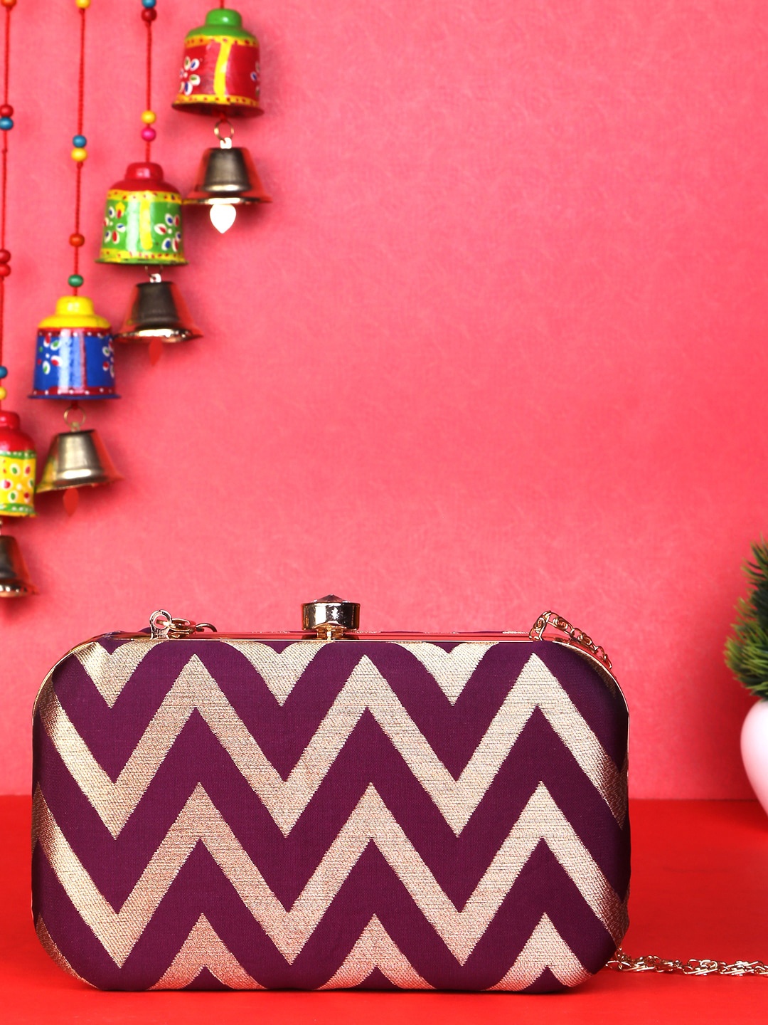 

TRINK Women Maroon Clutches