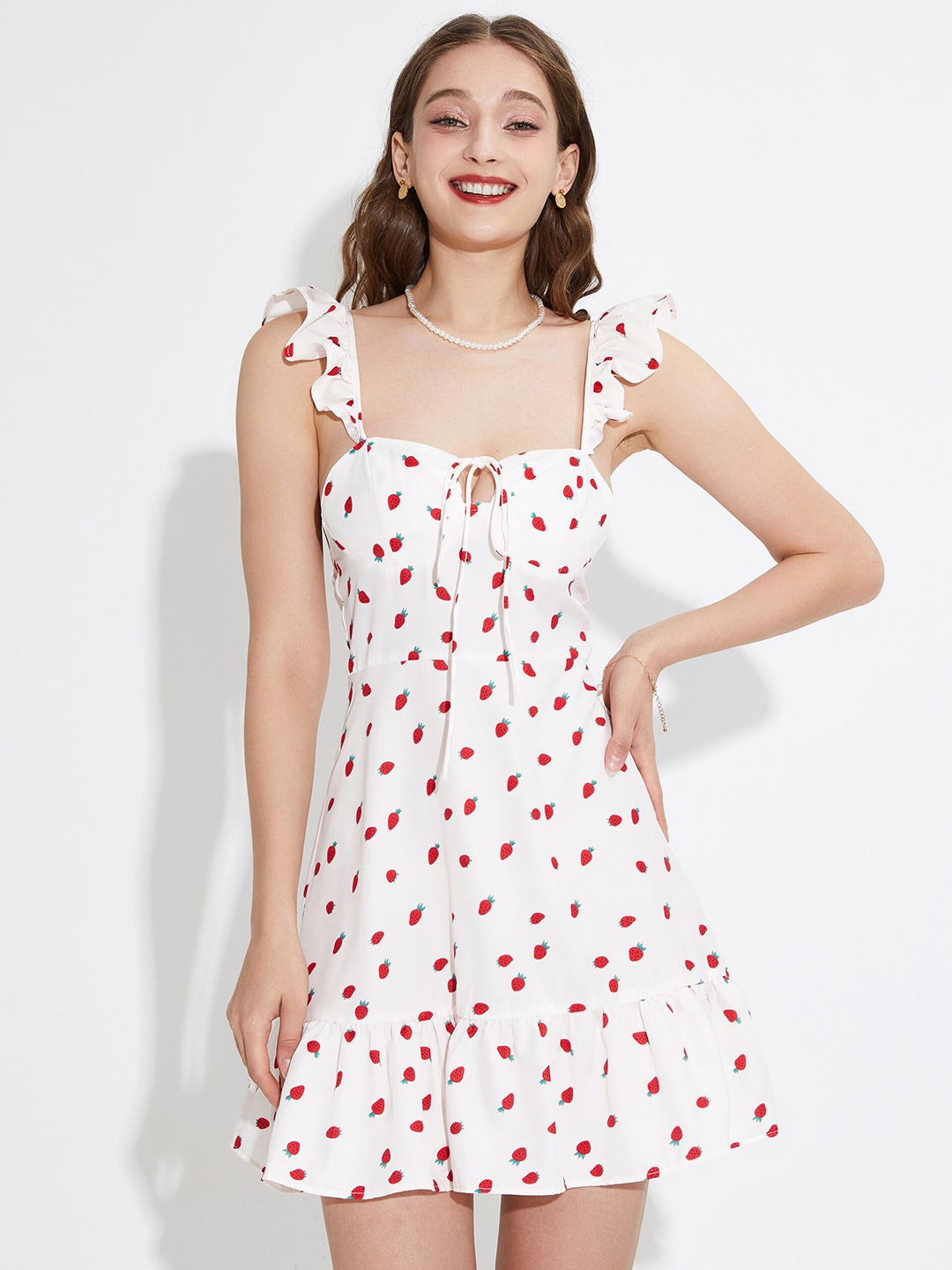 

URBANIC White Mini Dress