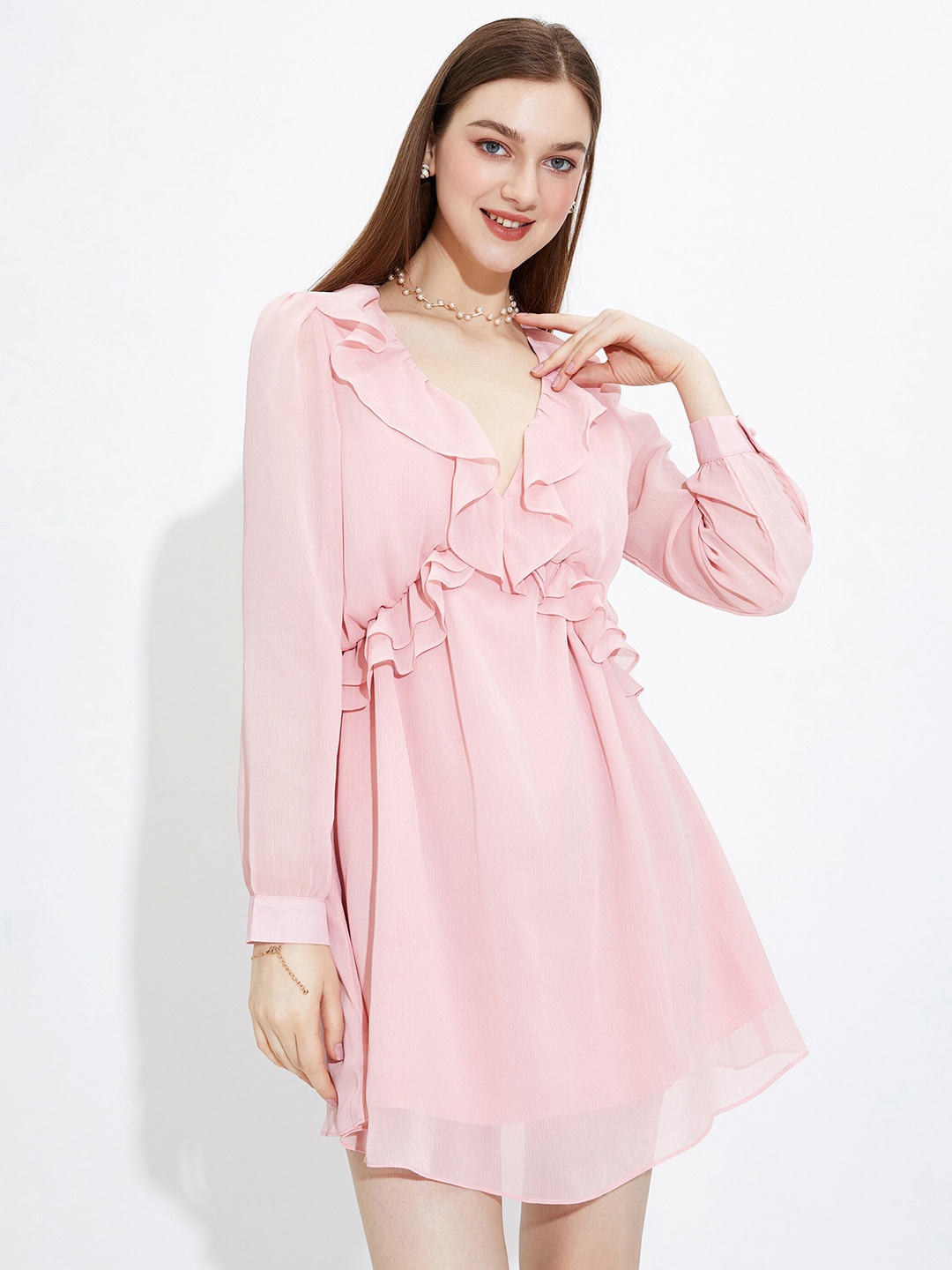 

URBANIC Pink Mini Dress