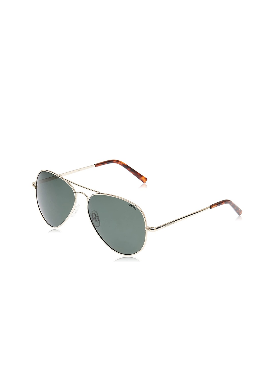

Polaroid Unisex Green Lens & Gold-Toned Oversized Sunglasses with Polarised and UV Protected Lens