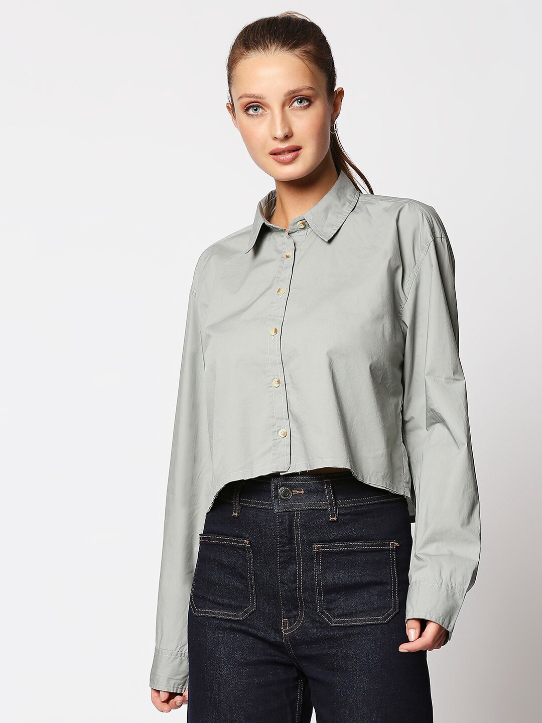 

Remanika Women Grey Comfort Casual Shirt