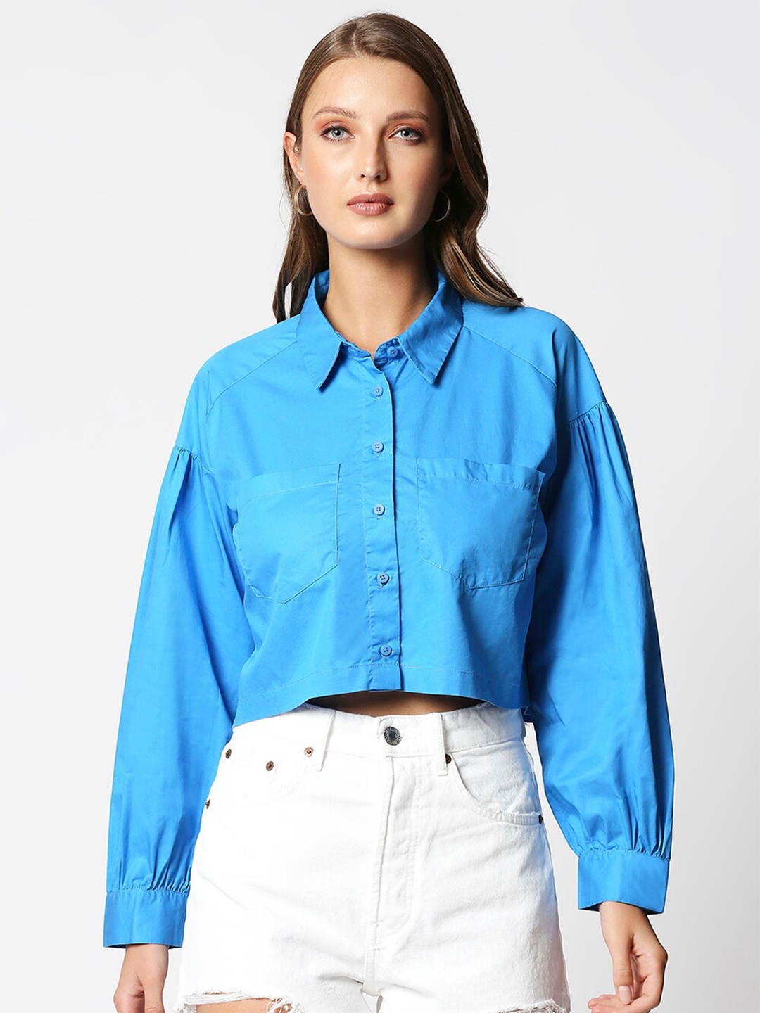 

Remanika Women Blue Comfort Casual Shirt