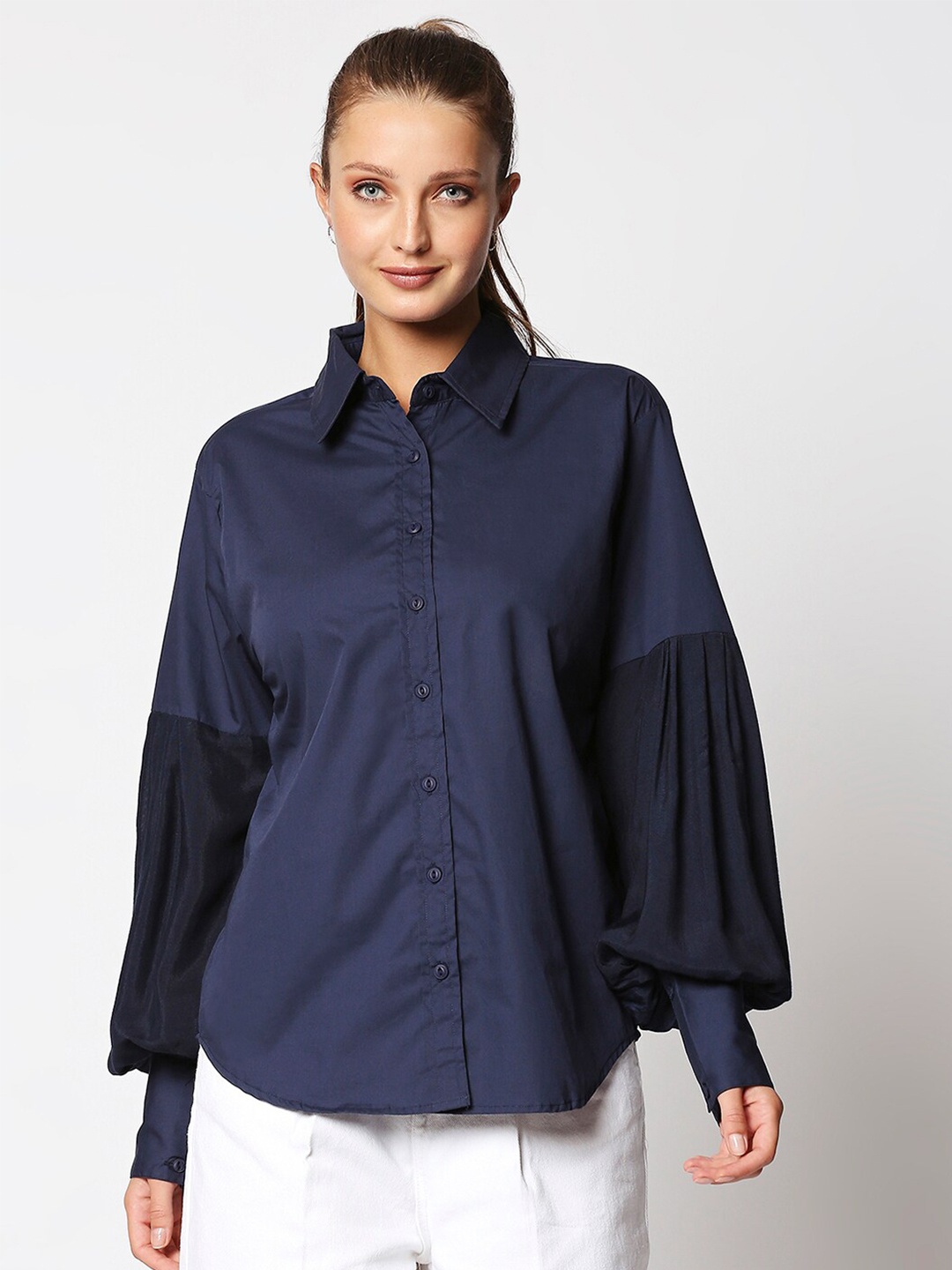 

Remanika Women Blue Comfort Casual Shirt