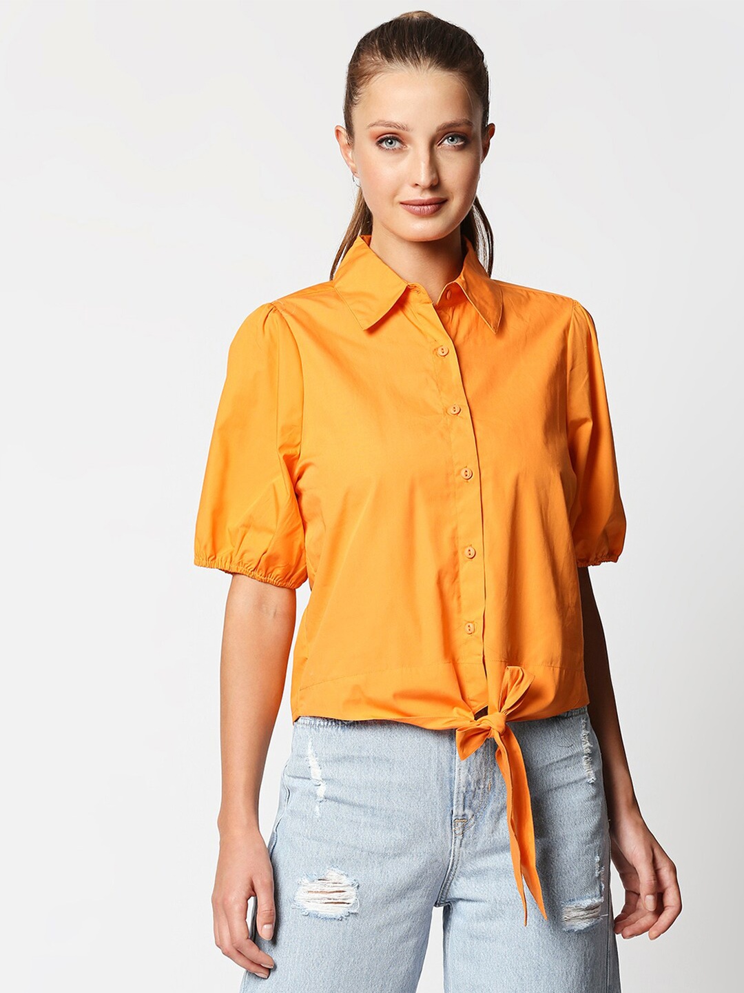Remanika Women Purple Comfort Casual Shirt