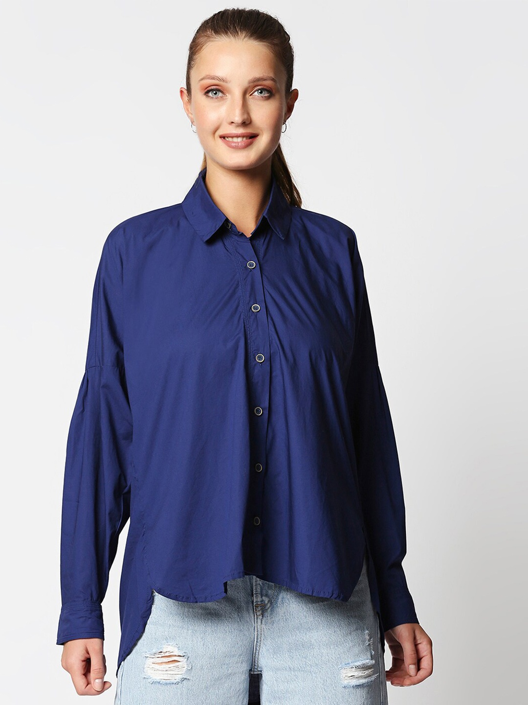 

Remanika Women Blue Comfort Casual Shirt