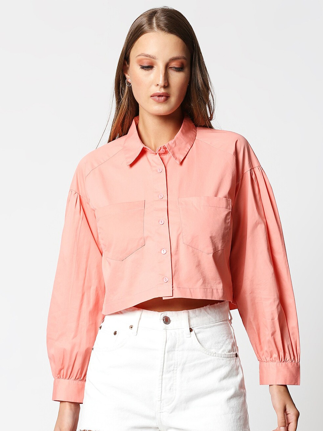 

Remanika Women Pink Comfort Casual Shirt