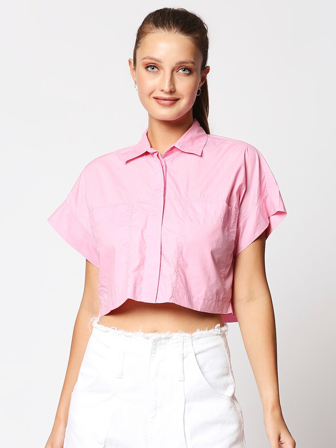 

Remanika Women Pink Comfort Casual Shirt