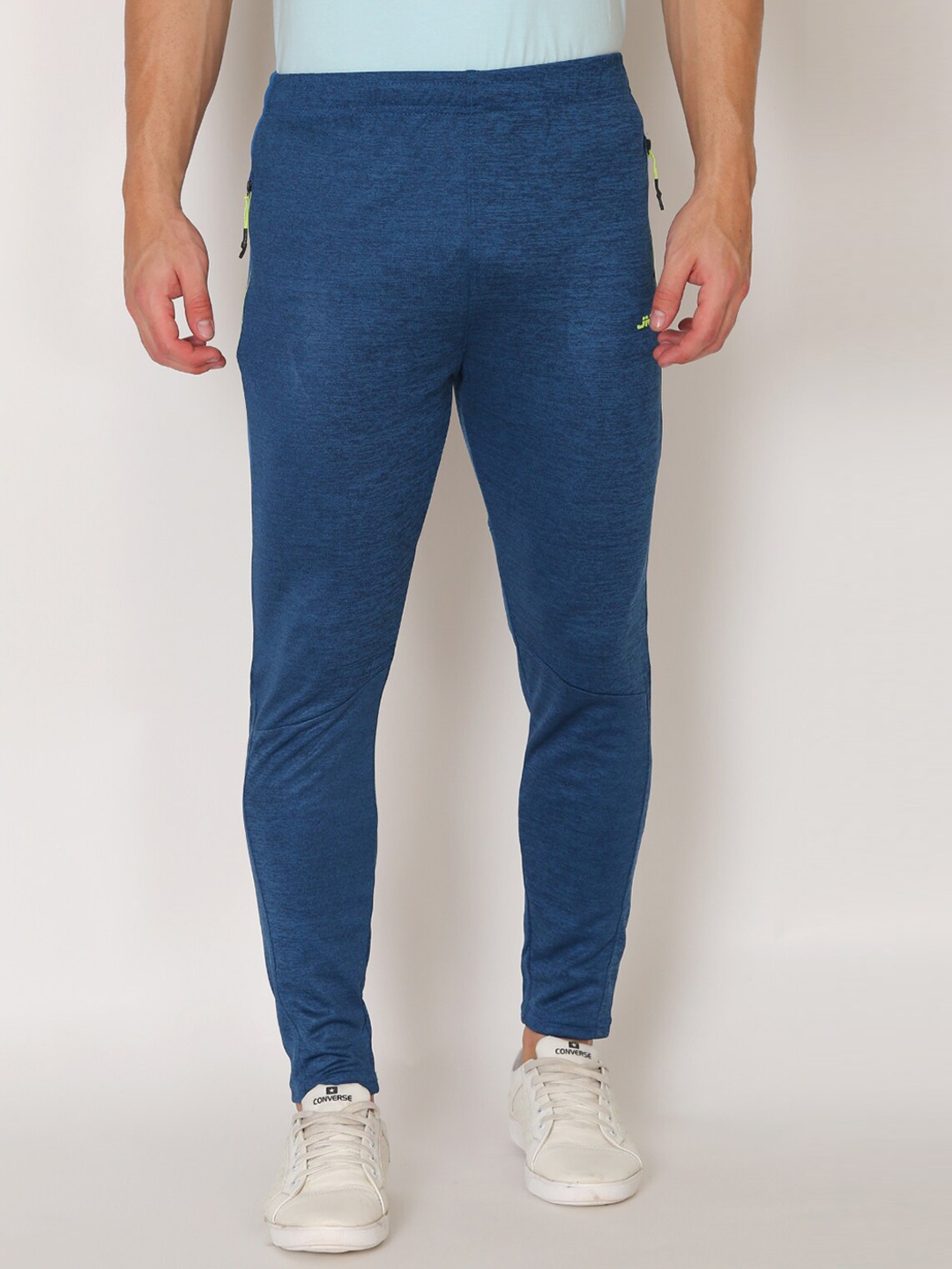 

JMP Men Teal Blue Solid Slim-Fit Track Pants