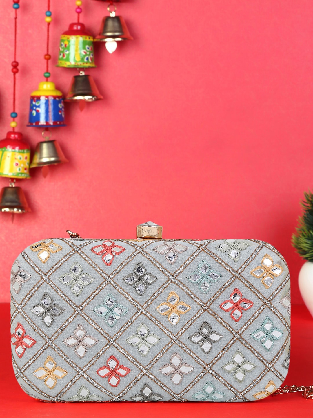 

TRINK Women Multi Clutches, Grey
