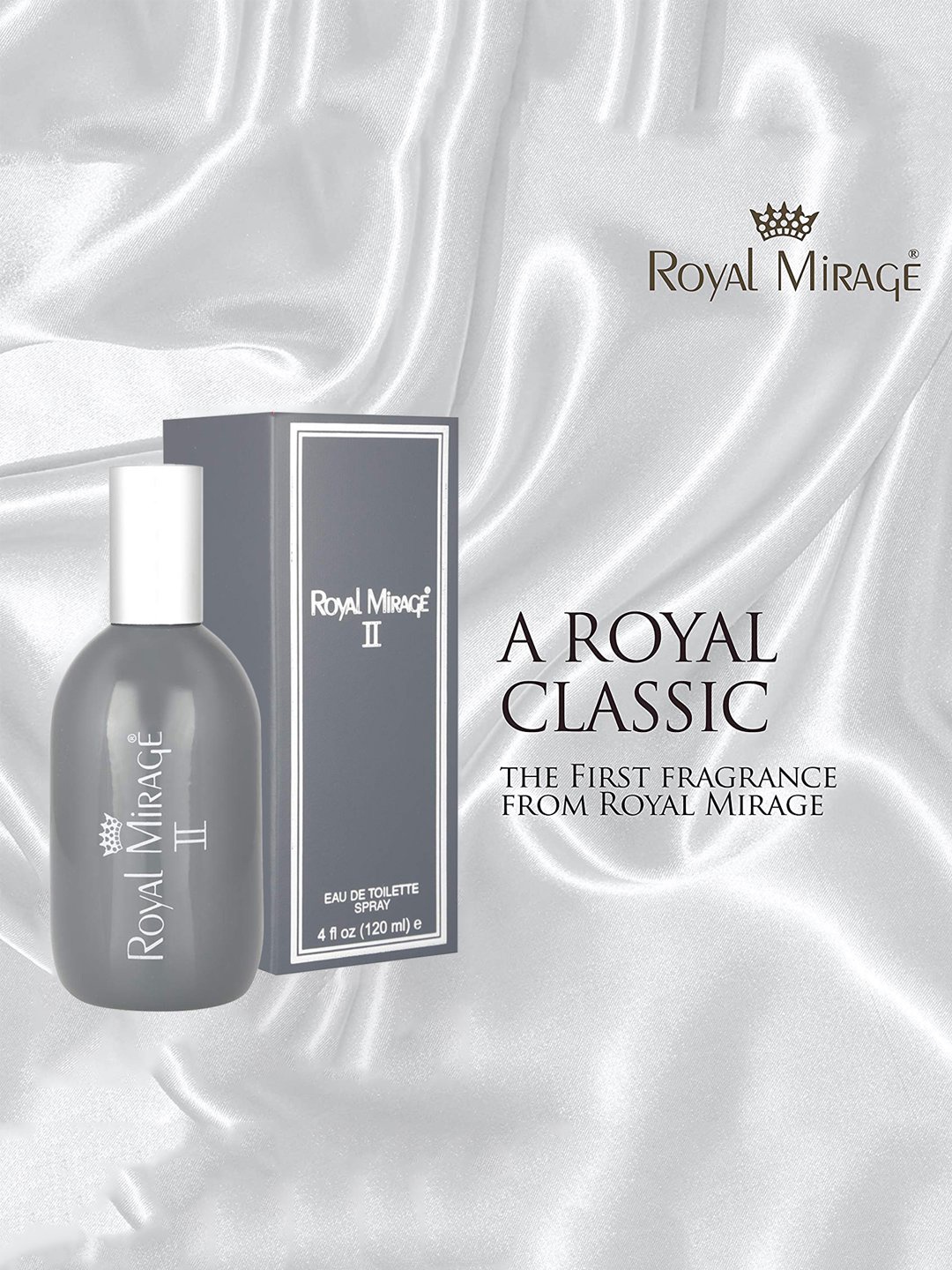 

Royal Mirage Men Grey No II Eau De Cologne Perfume - 120ml