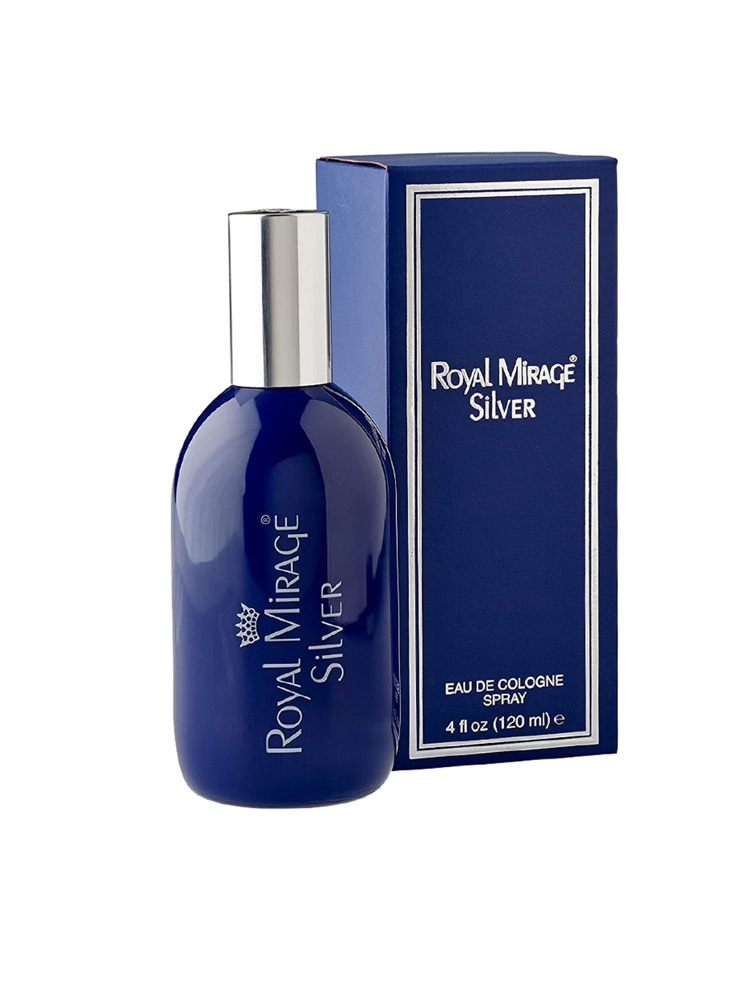 

Royal Mirage Unisex Silver Eau De Cologne Perfume 120 ml, Blue