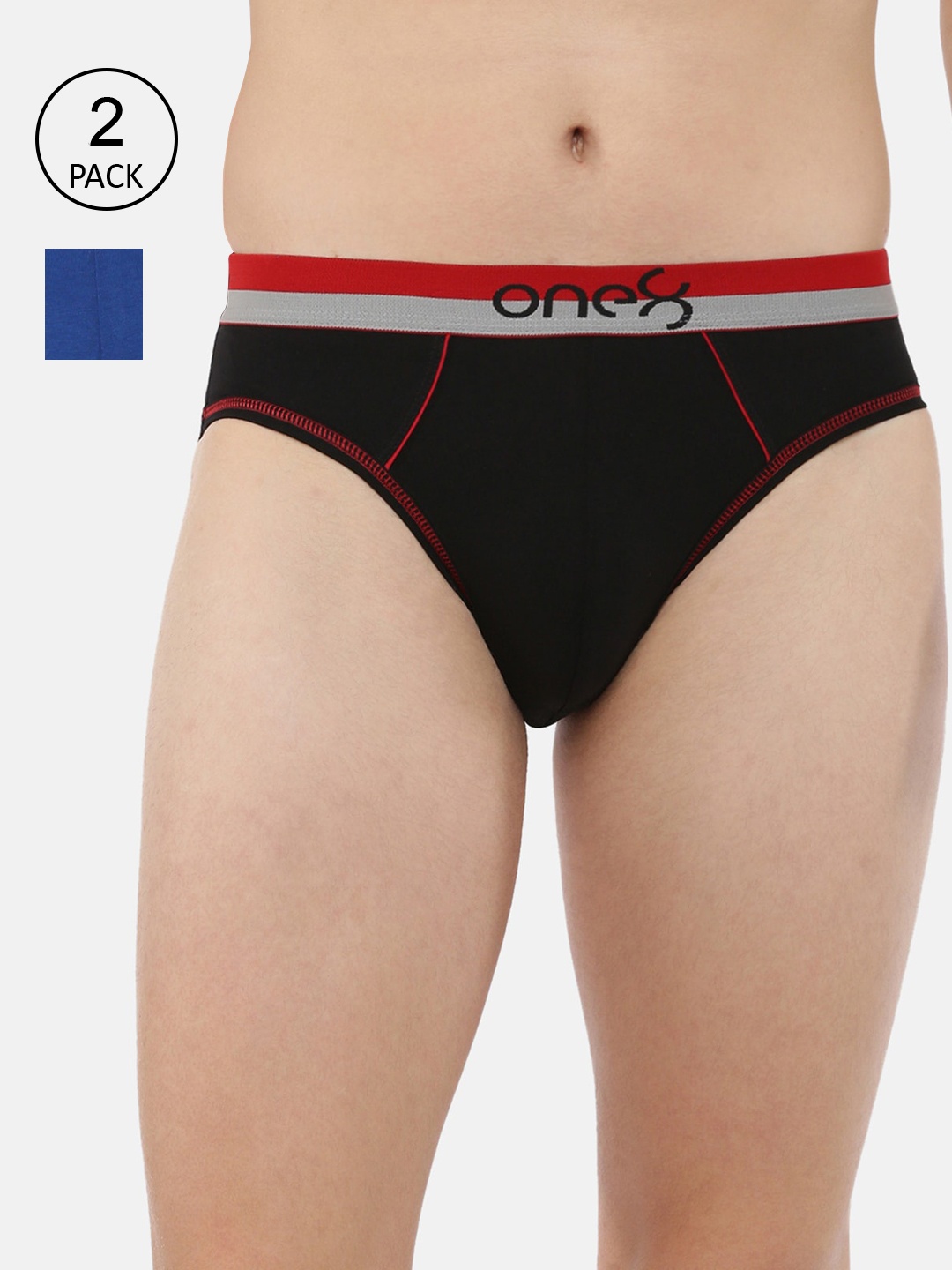 

one8 by Virat Kohli Men Pack Of 3 Ultra Premium Stretch Briefs, Black