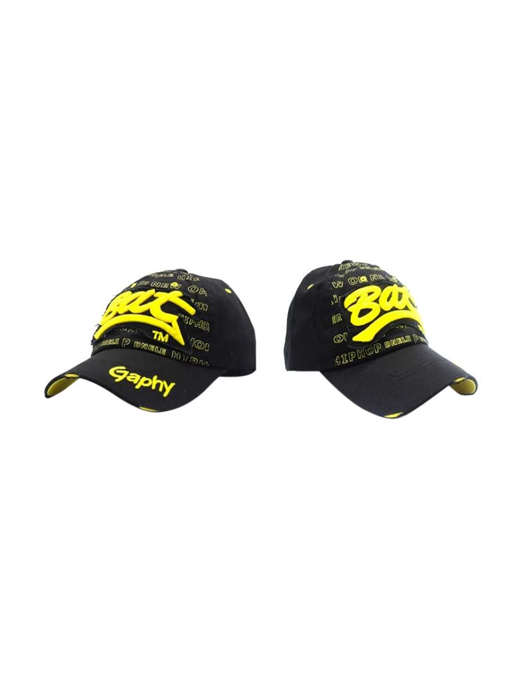 

YOUSTYLO Unisex Black Caps