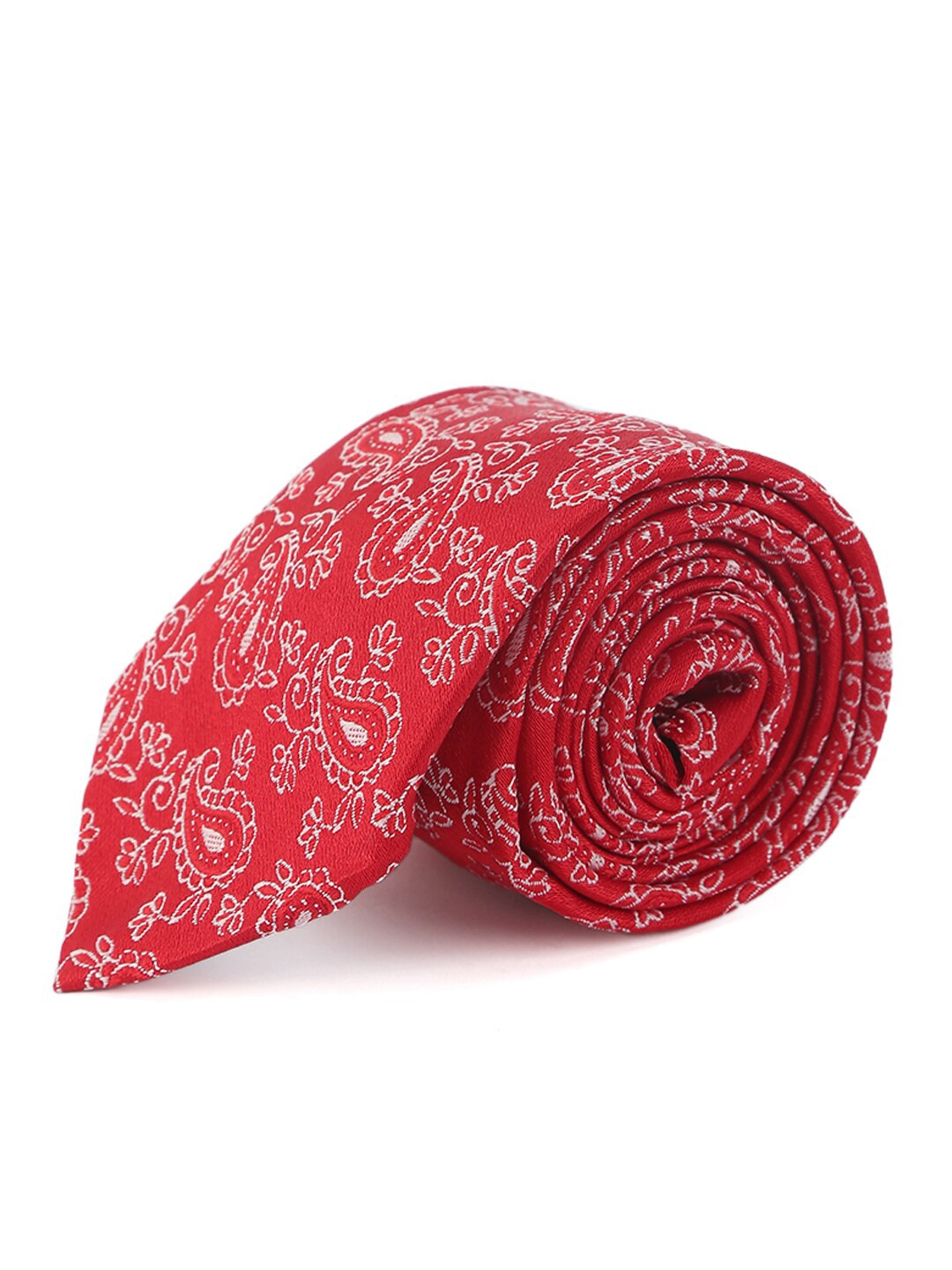 

ELLIS Men Red & White Broad Tie