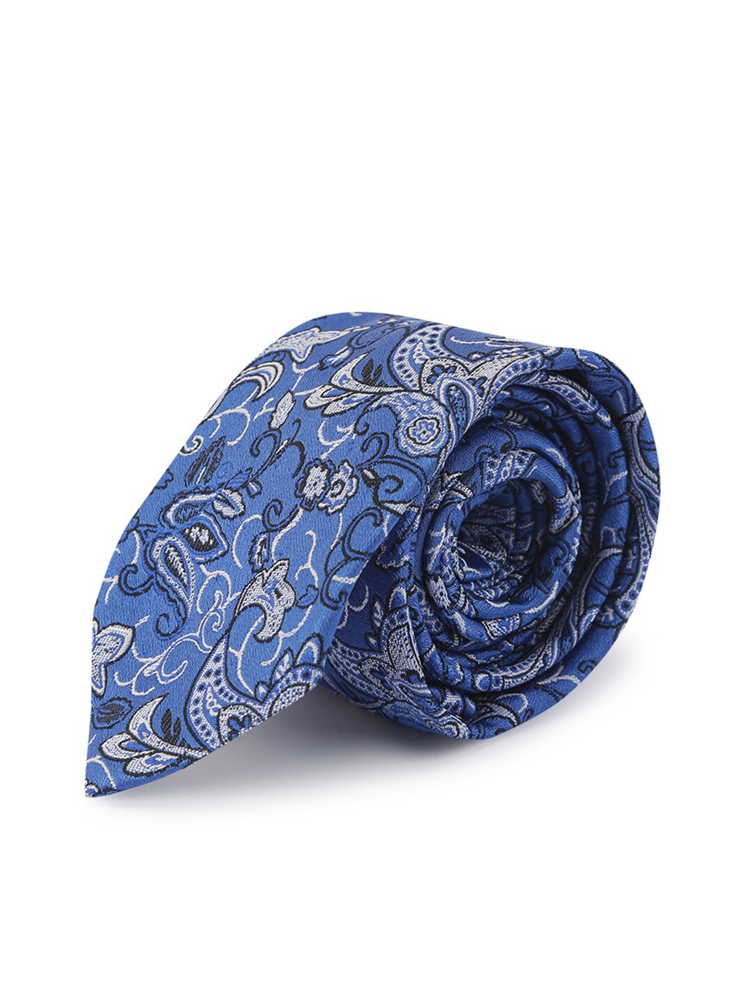 

ELLIS Men Blue & White Broad Tie