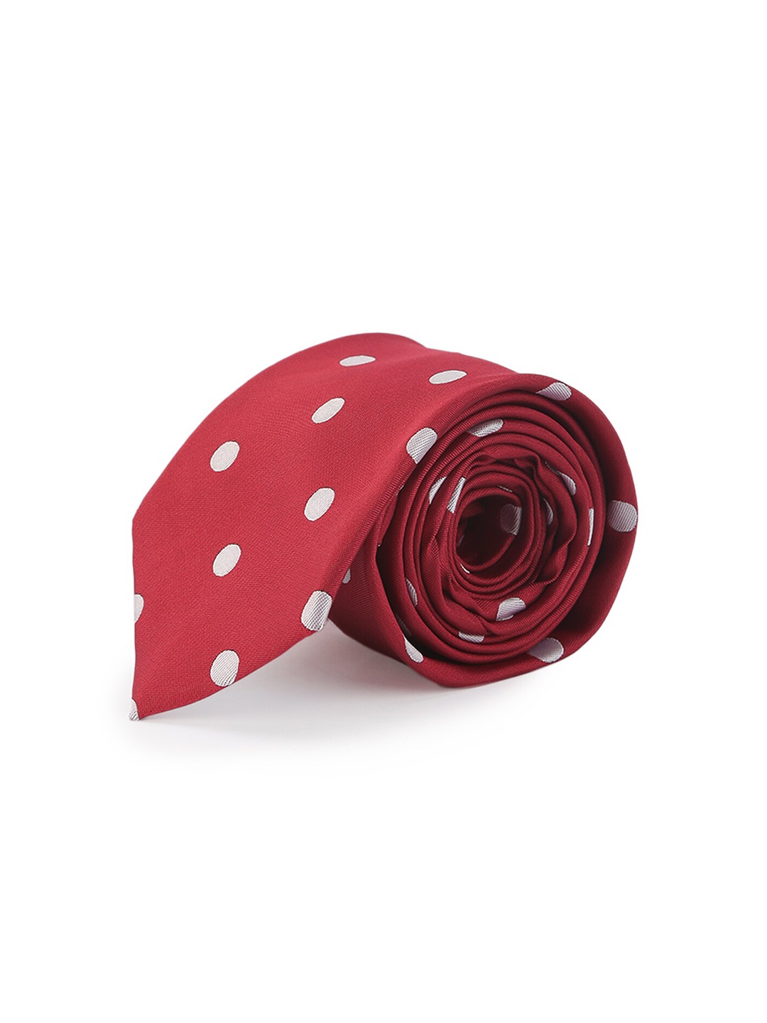 

ELLIS Men Red & White Printed Broad Tie