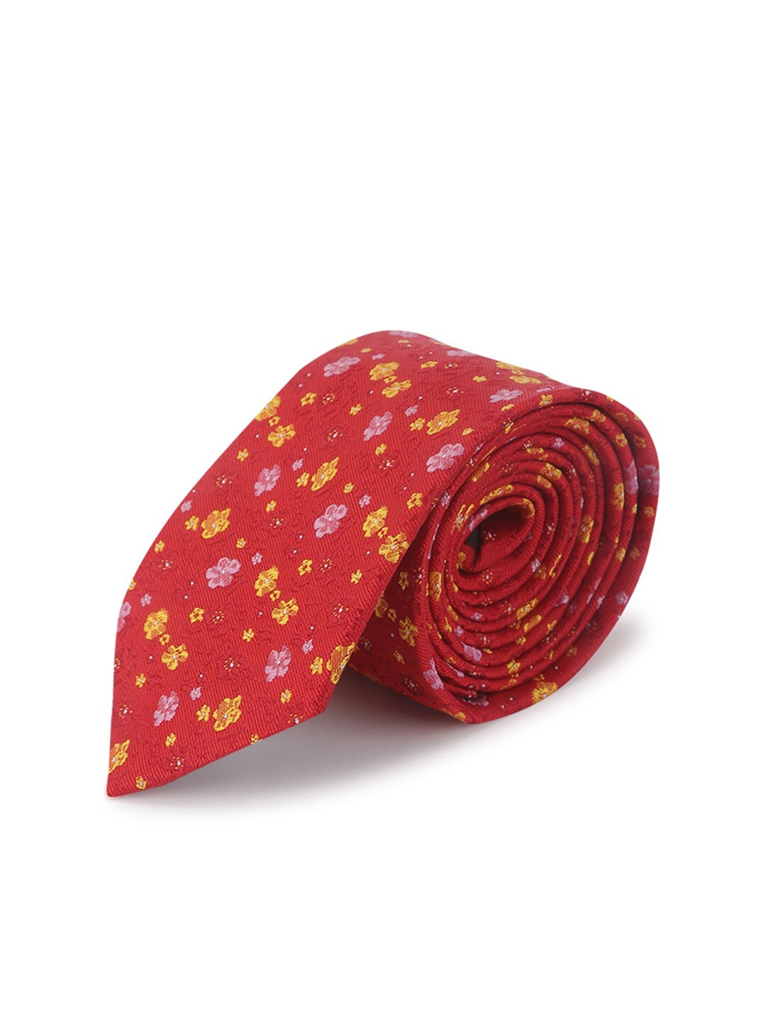 

ELLIS Men Red & Yellow Printed Broad Tie