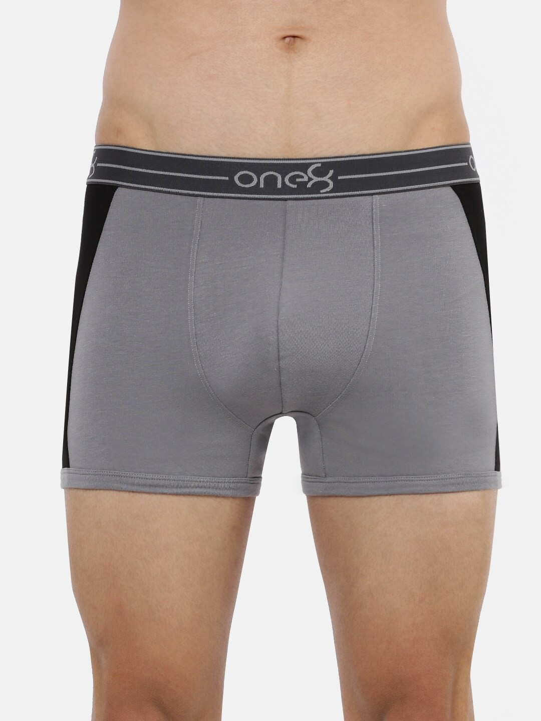 

one8 by Virat Kohli Men Grey Solid Trunk ONE8_711_GR_1PC