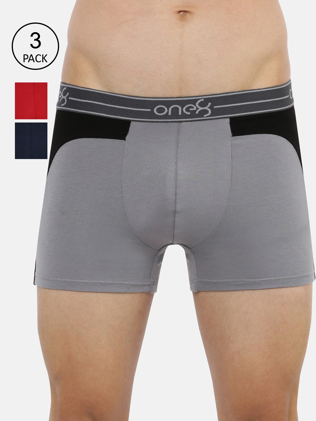 

one8 by Virat Kohli Men Pack of 3 Solid Trunk, Black