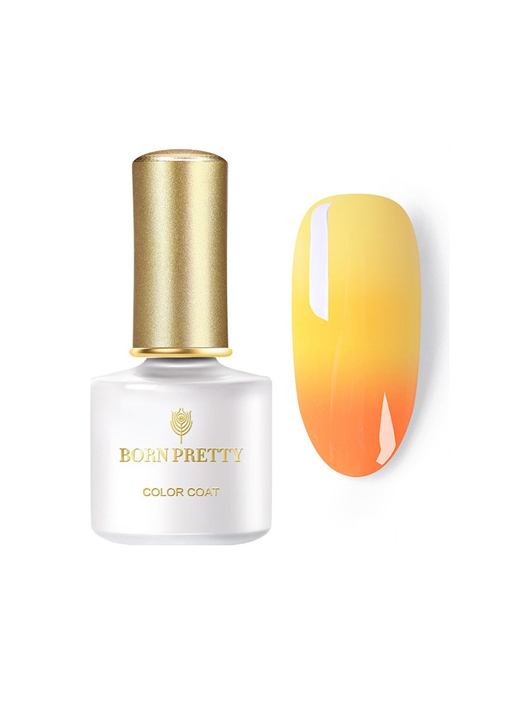 

BORN PRETTY Thermal Color Changing UV-LED Gel Nail Polish - DT09, Yellow