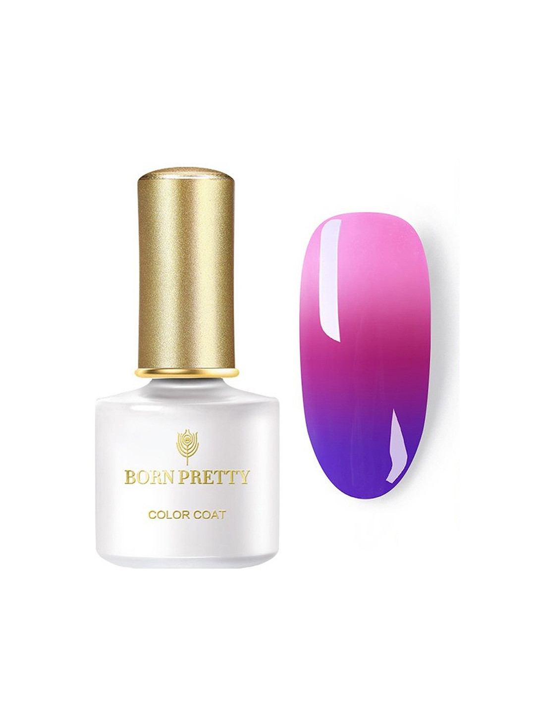 

BORN PRETTY Color Coat Temperature Changing UV Gel Nail Polish 6 ml - DT06, Pink