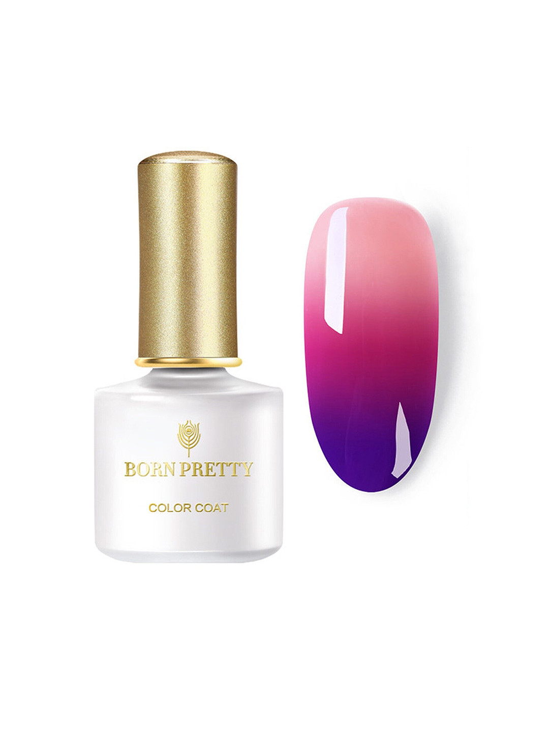 

BORN PRETTY Color Coat Temperature Changing UV Gel Nail Polish 6 ml - DT04, Pink