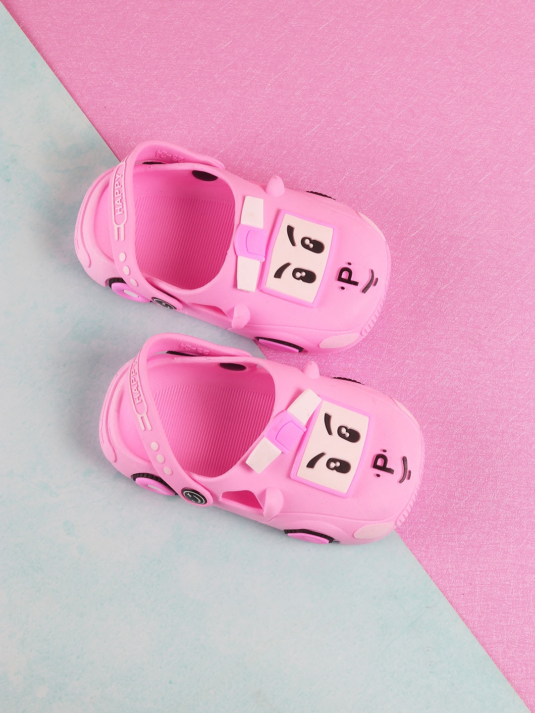 

Jazzy Juniors Unisex Kids Pink & White Clogs Sandals