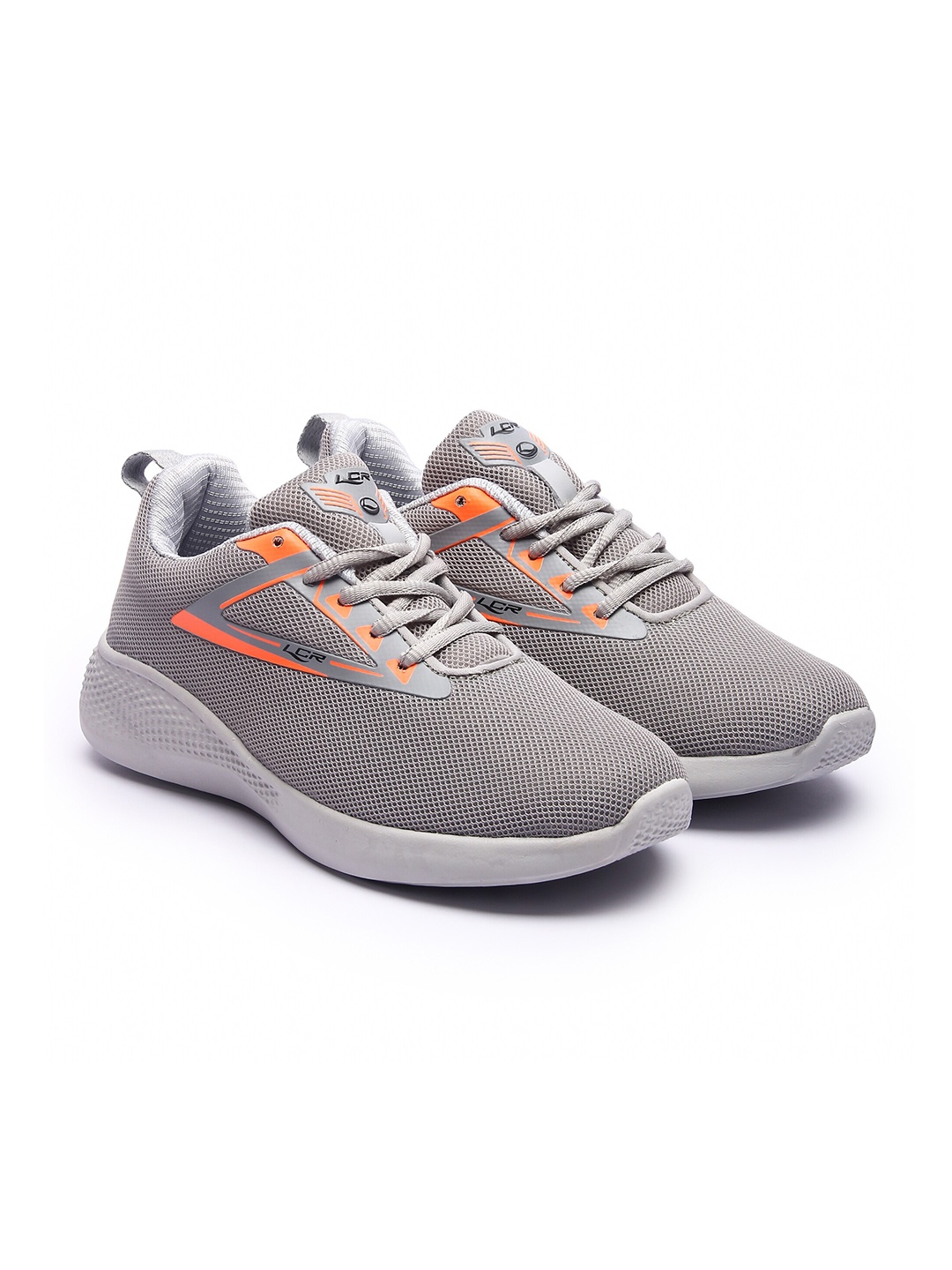 

Lancer Men Grey Mesh Running Non-Marking Shoes