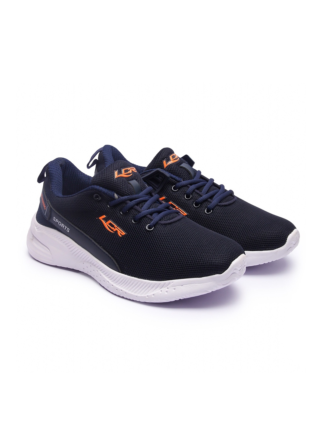 

Lancer Men Navy Blue Mesh Running Non-Marking Shoes