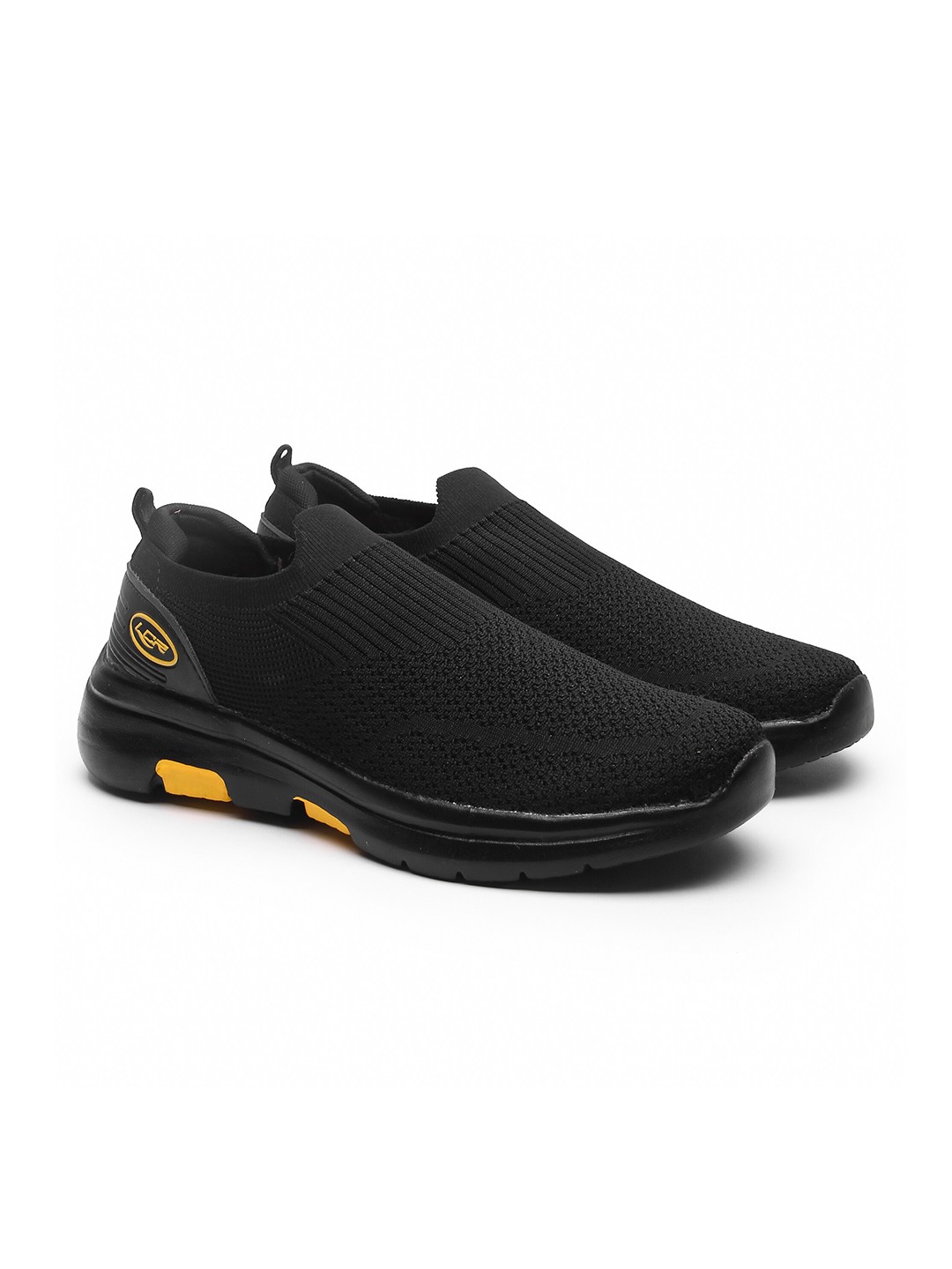 

Lancer Men Black Textile Running Non-Marking Shoes