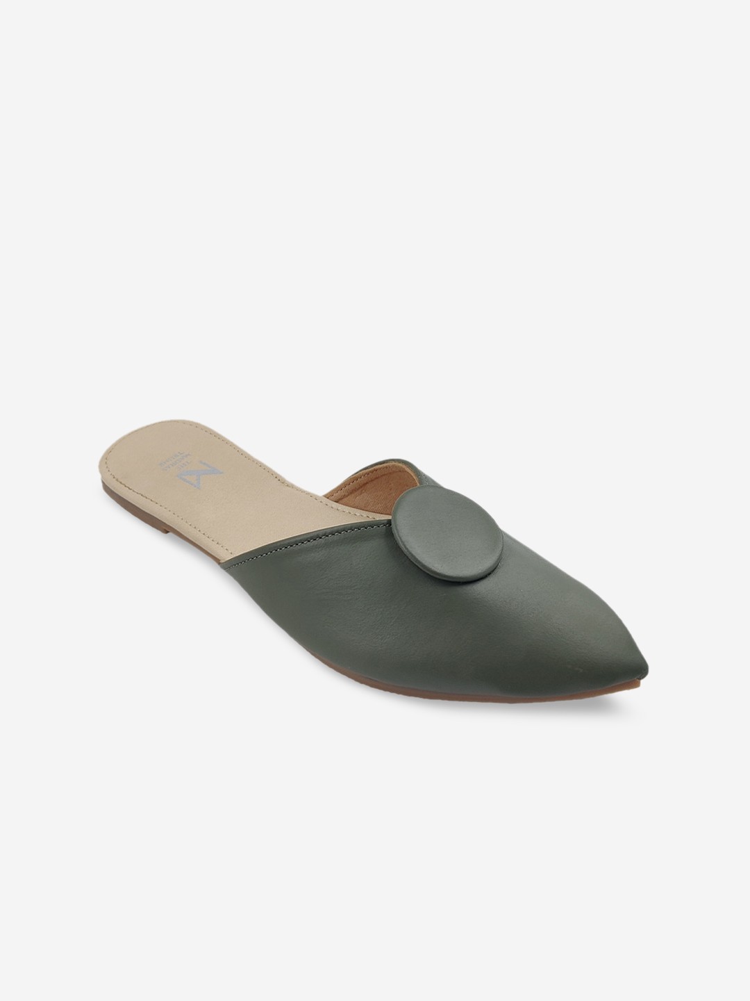 

THE MADRAS TRUNK Women Beige Mules Flats