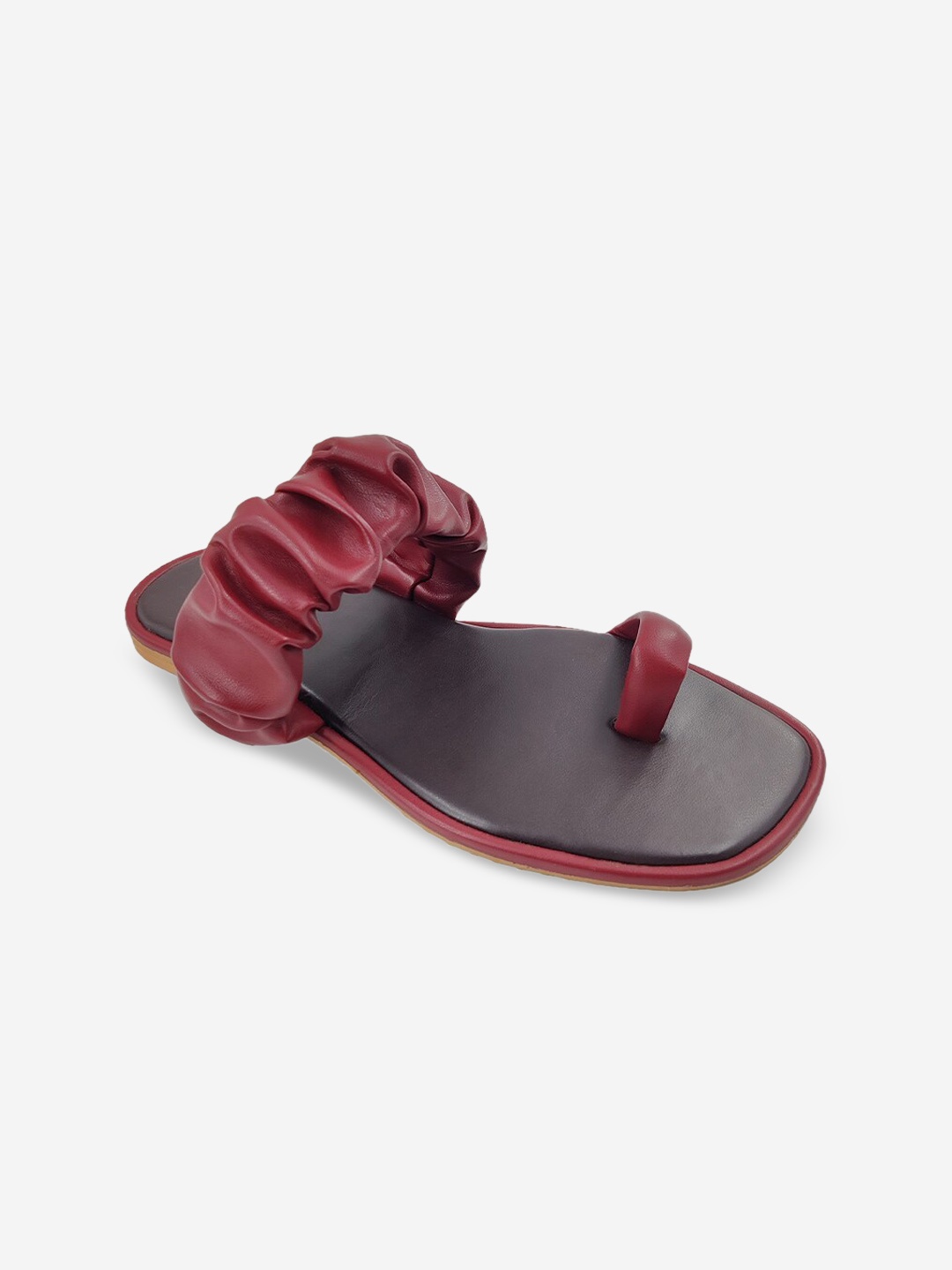 

THE MADRAS TRUNK Women Coffee Brown Printed Ballerinas Flats