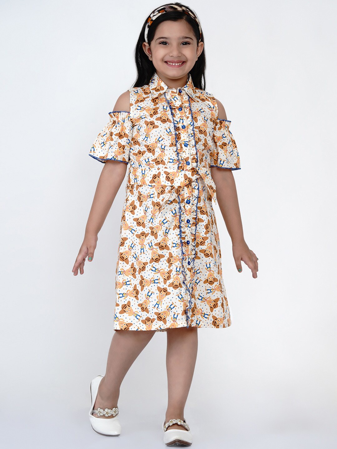 

Costura Beige Floral Dress