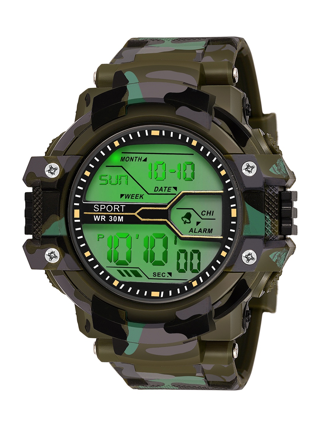 

Kool Kidz Unisex Kids Grey Printed Dial & Green Straps Digital Watch KOOL KIDZ KK 239 GR