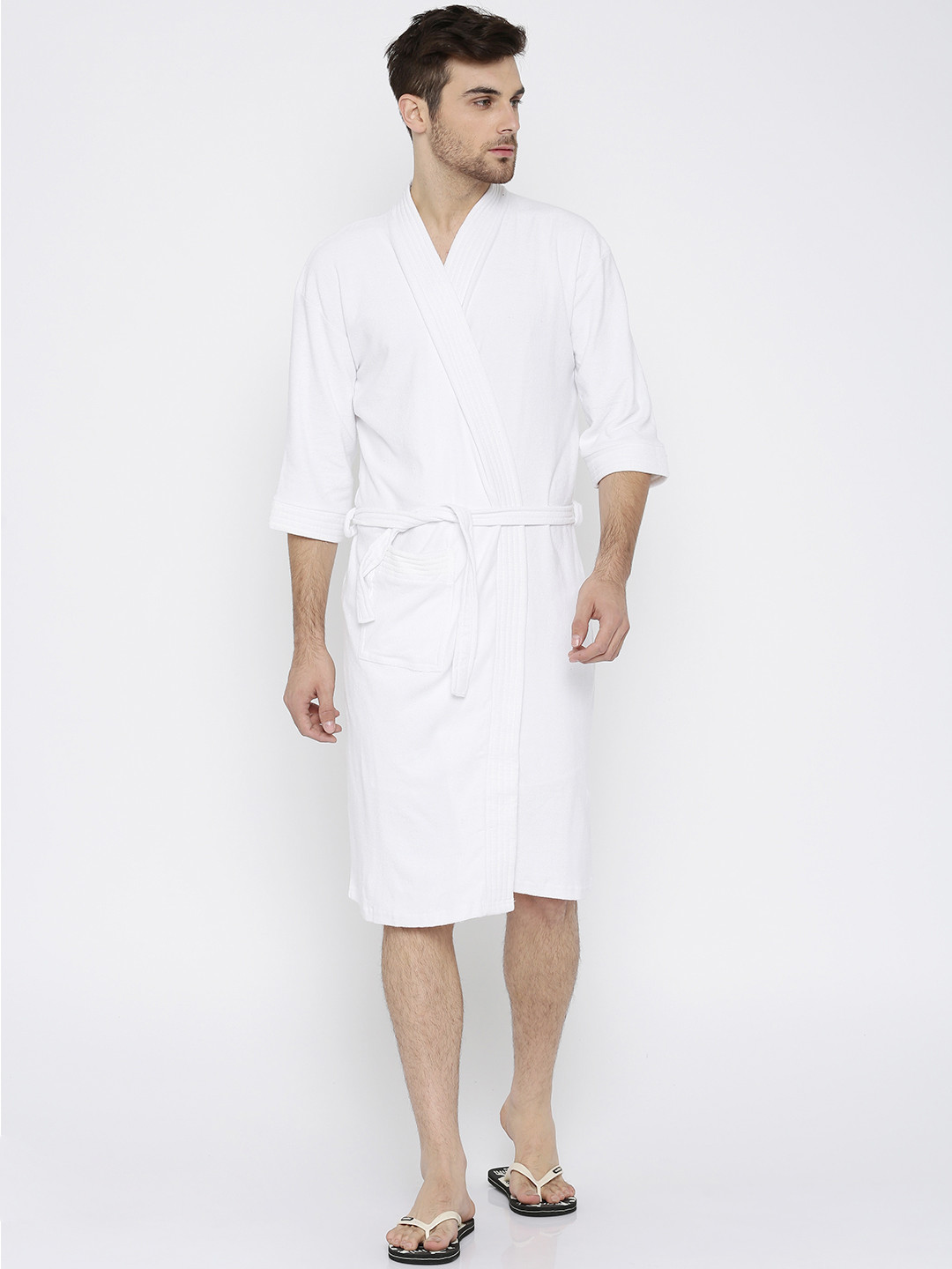 

Sand Dune White Men Bathrobe