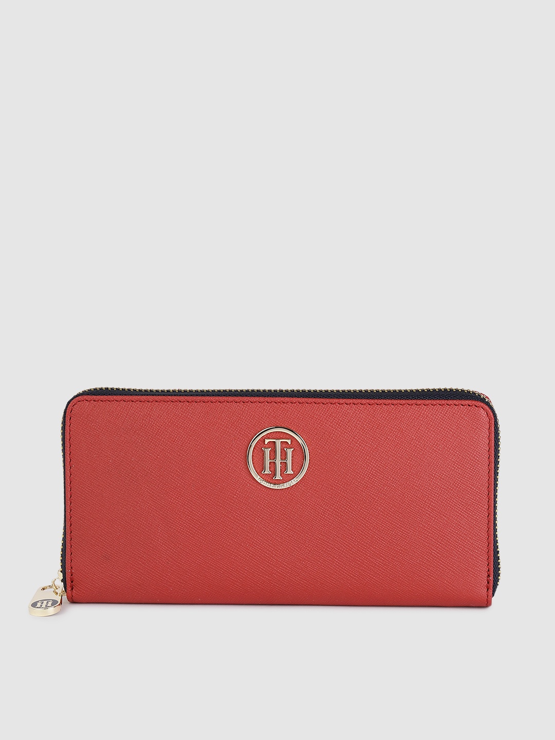 

Tommy Hilfiger Women Red Solid Leather Zip Around Wallet