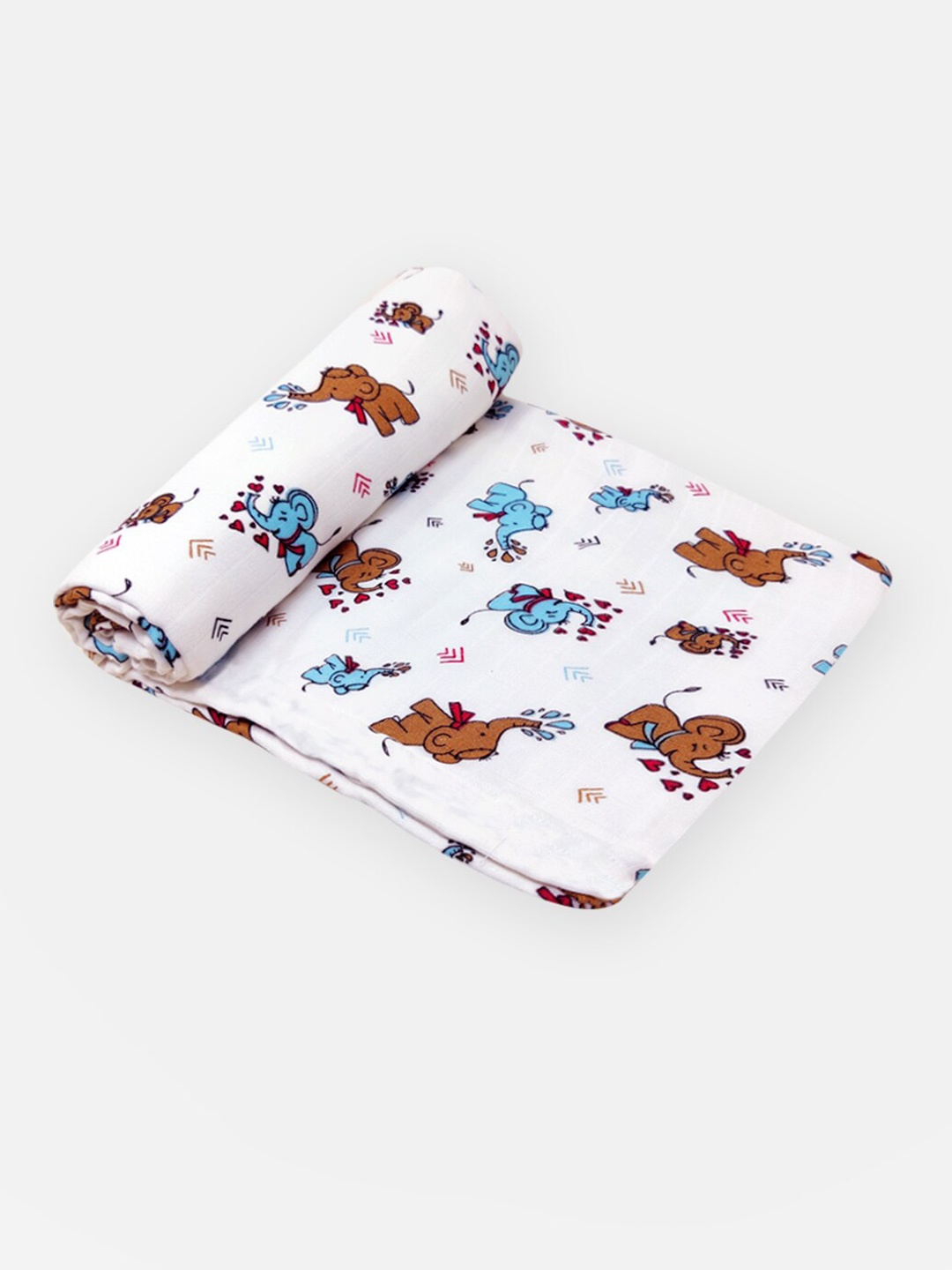 

The Boo Boo Club Unisex Kids White Sustainable Blankets Quilts and Dohars